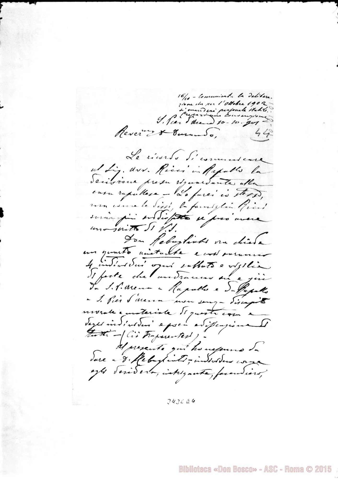 Fotogramma E 4 — Don Bussi Luigi-Don Durando. Sampierdarena, 10-10-1901