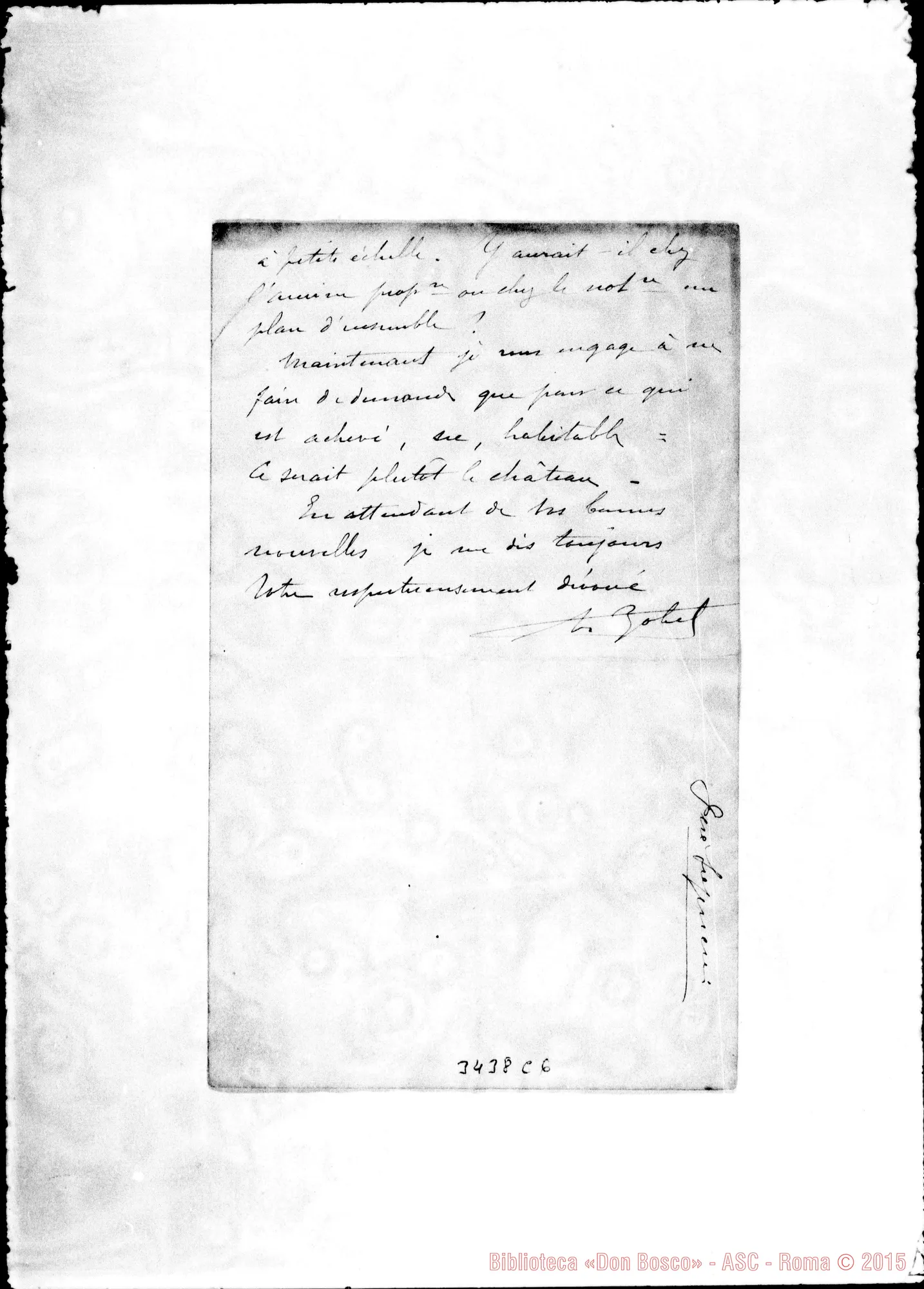 Fotogramma C 6 — Henri Zobel, architetto-Monsieur Bessière. Paris, 23-09-1897