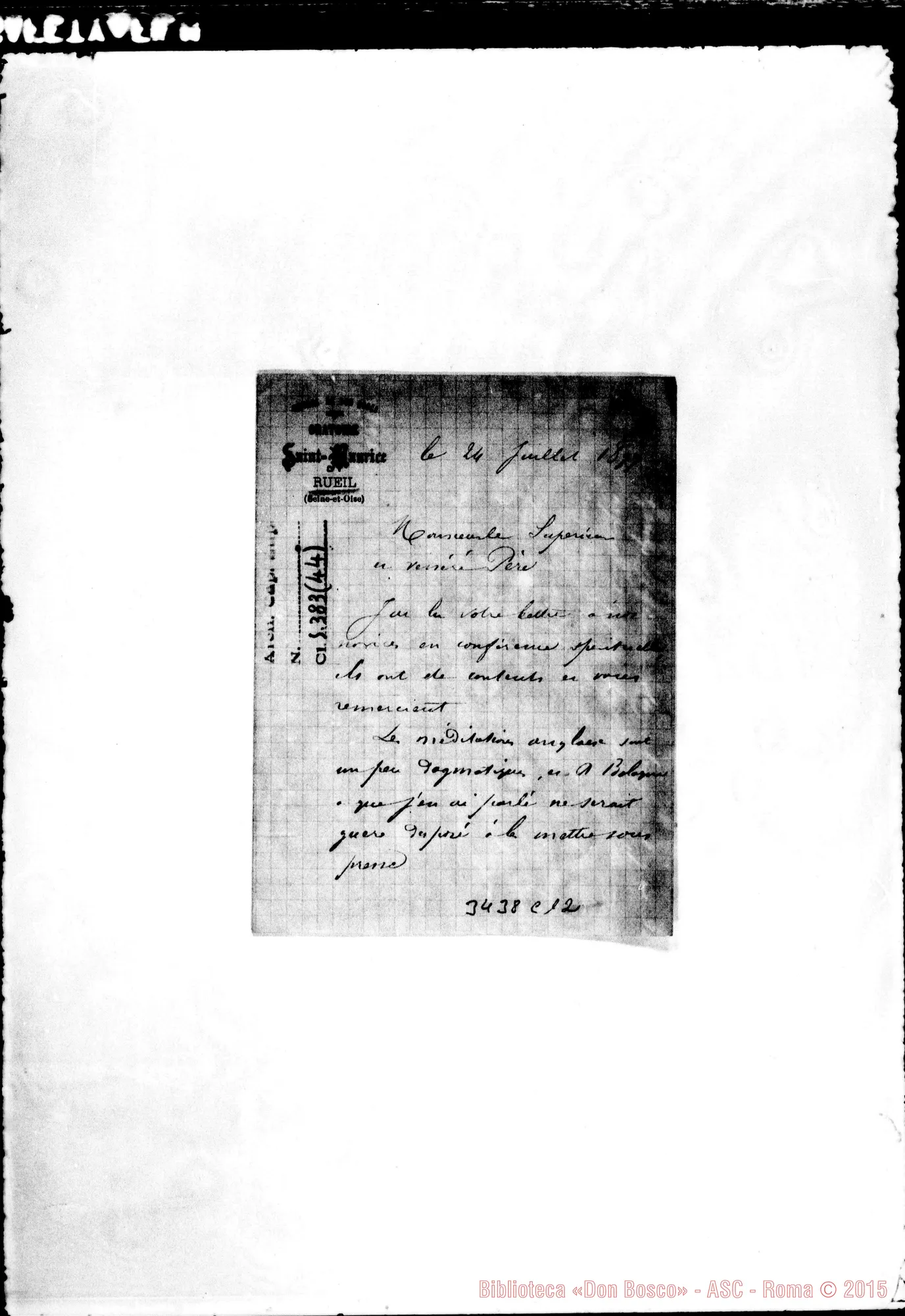 Fotogramma C 12 — Don Févre Giov. Batt.-Don Rua. Rueil, 24-07-1899