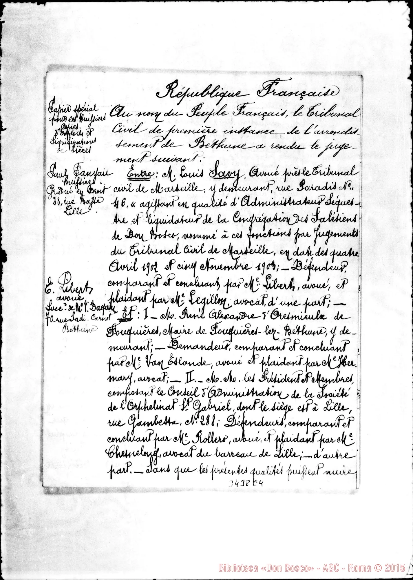 Fotogramma E 4 — Maison de Ruitz: notizie