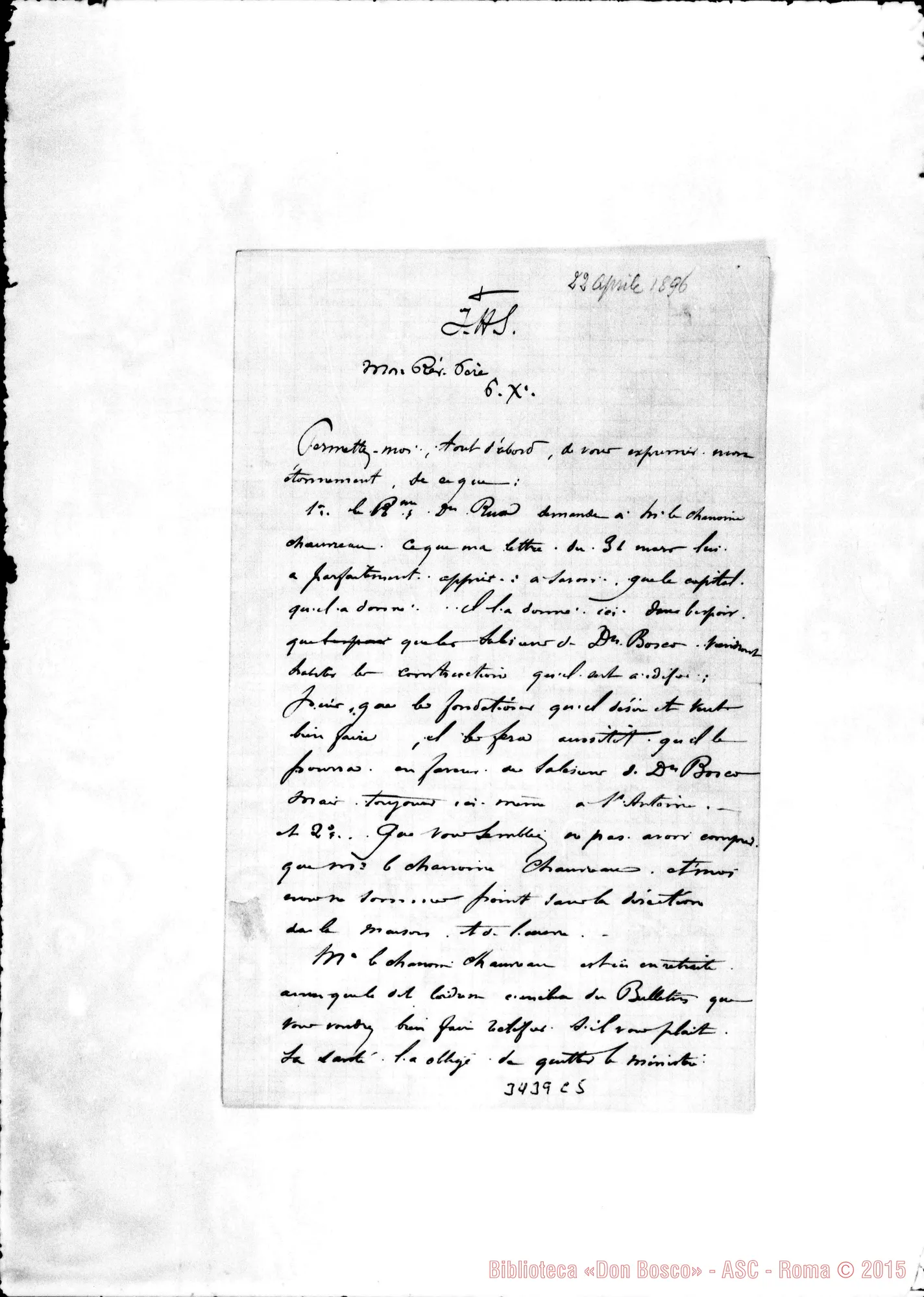 Fotogramma C 5 — Henri Babin-Révérend Père. Saint Antoine, 22-04-1896