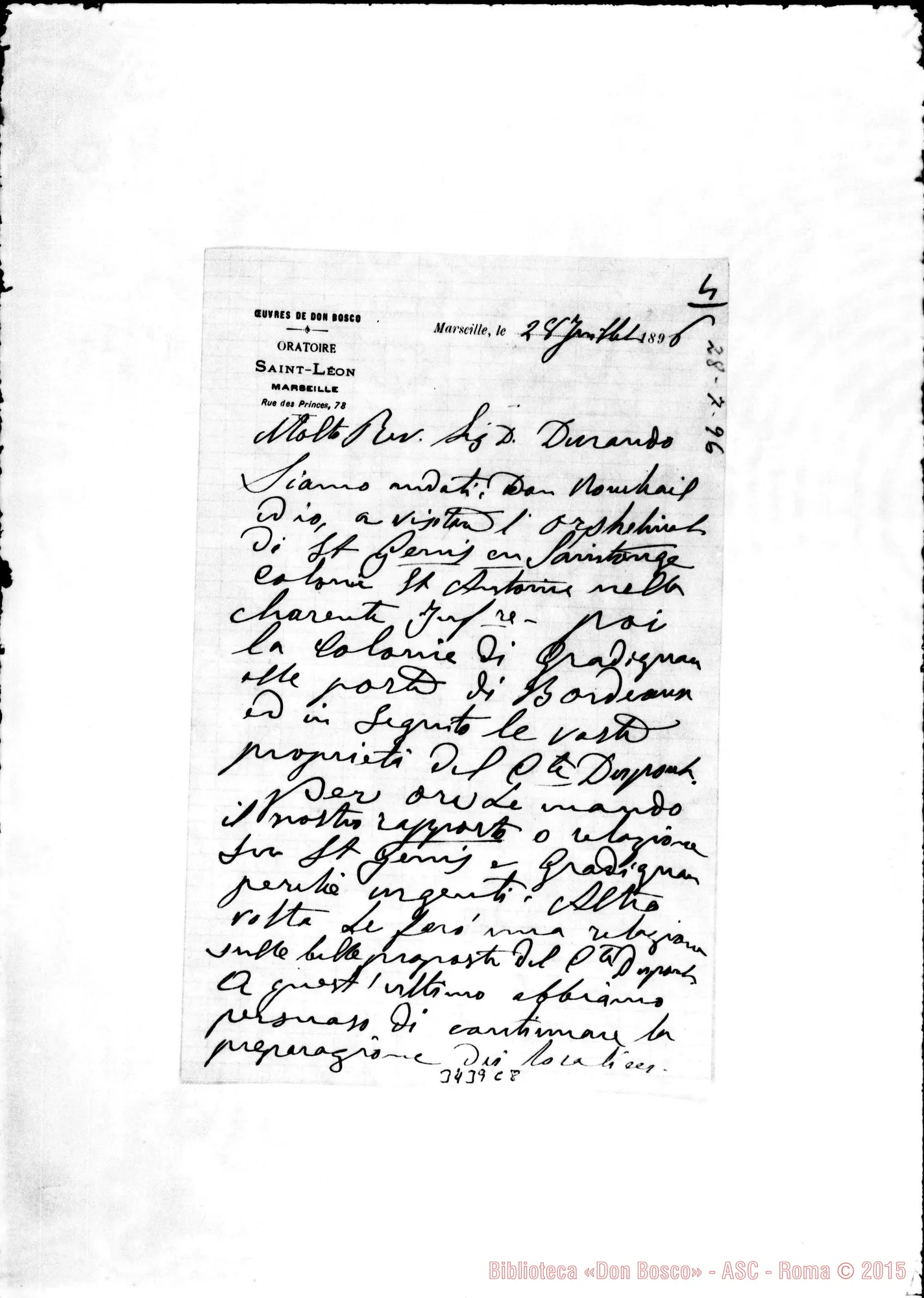 Fotogramma C 8 — Don Bologna-Don Durando. Marseille, 28-07-1896