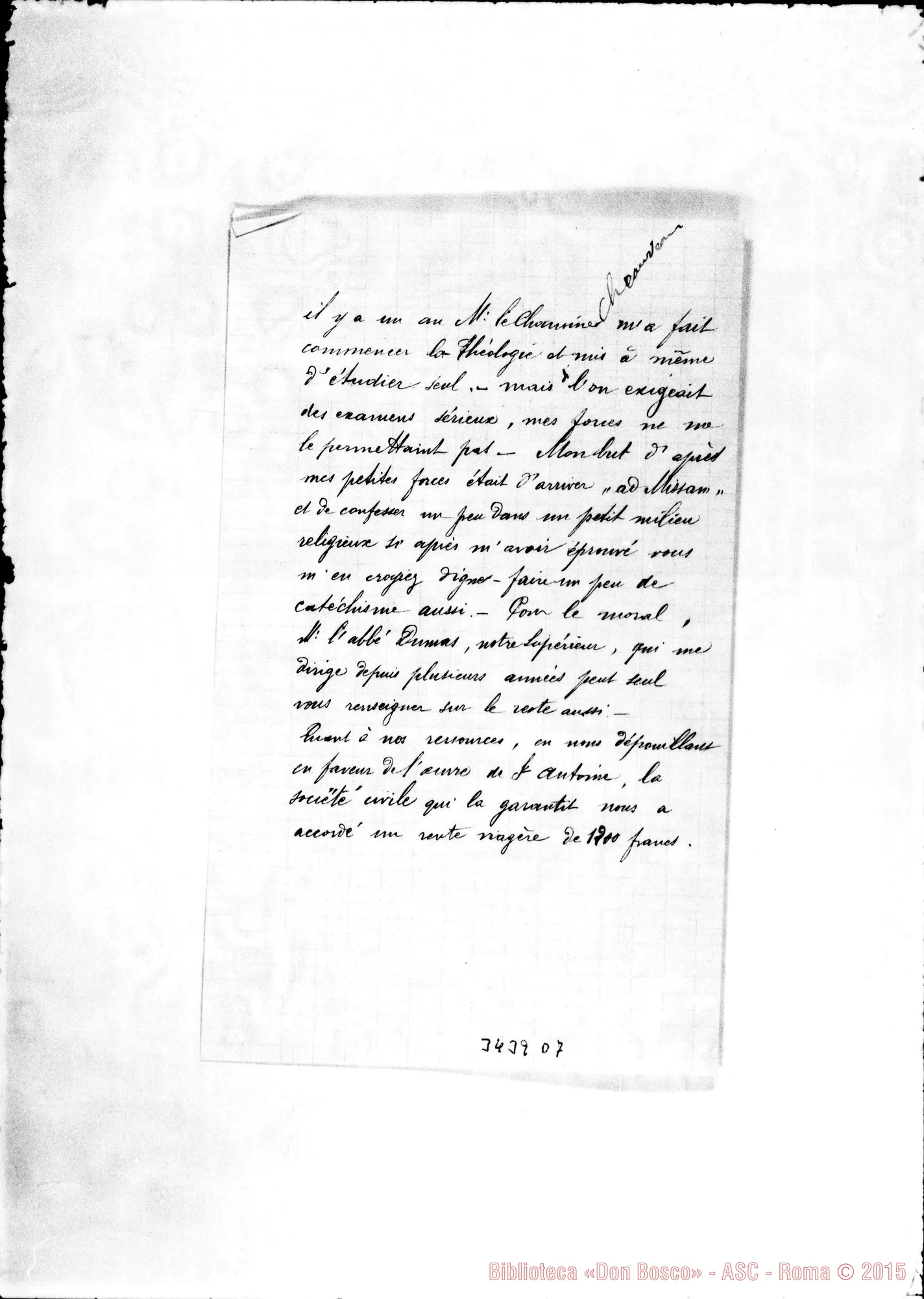 Fotogramma D 7 — Don Bologna-Don Durando. Marseille, 26-10-1896 Autogr. Rua All. lett. di Babin