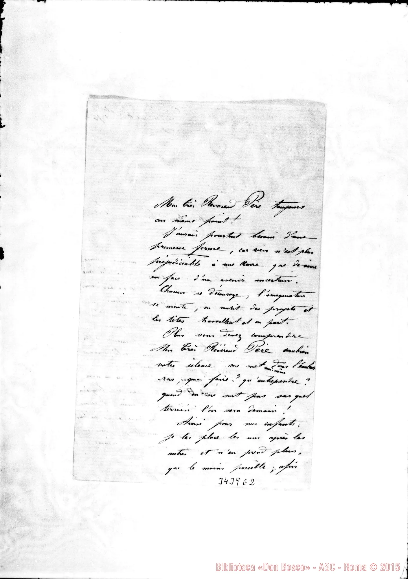 Fotogramma E 2 — L’Abbé Dumas-Révérend Père. Saint Antoine, 3-12-1896