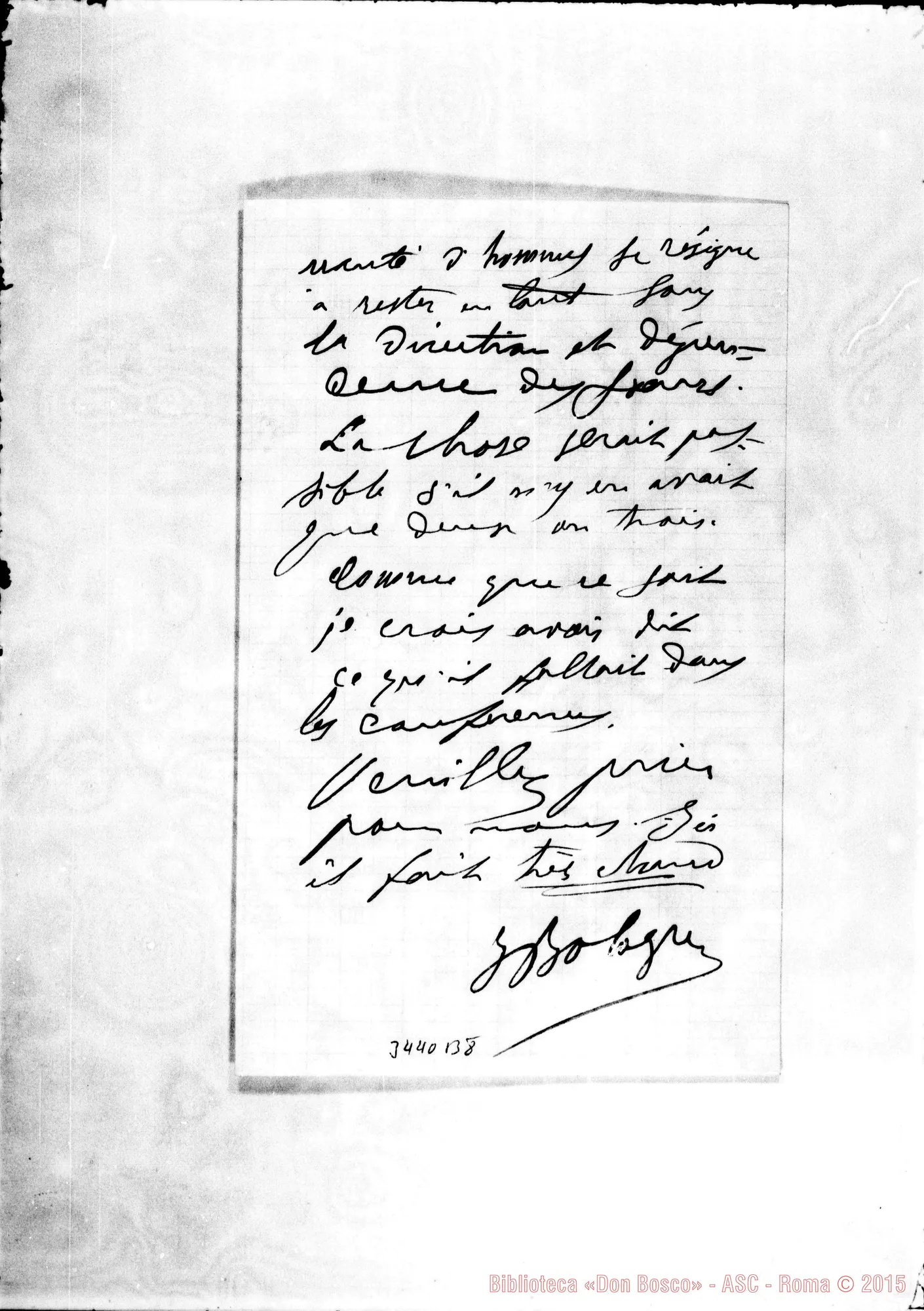 Fotogramma B 8 — Don Bologna-Don Rua. Marseille, 13-07-1897 Autogr. Rua