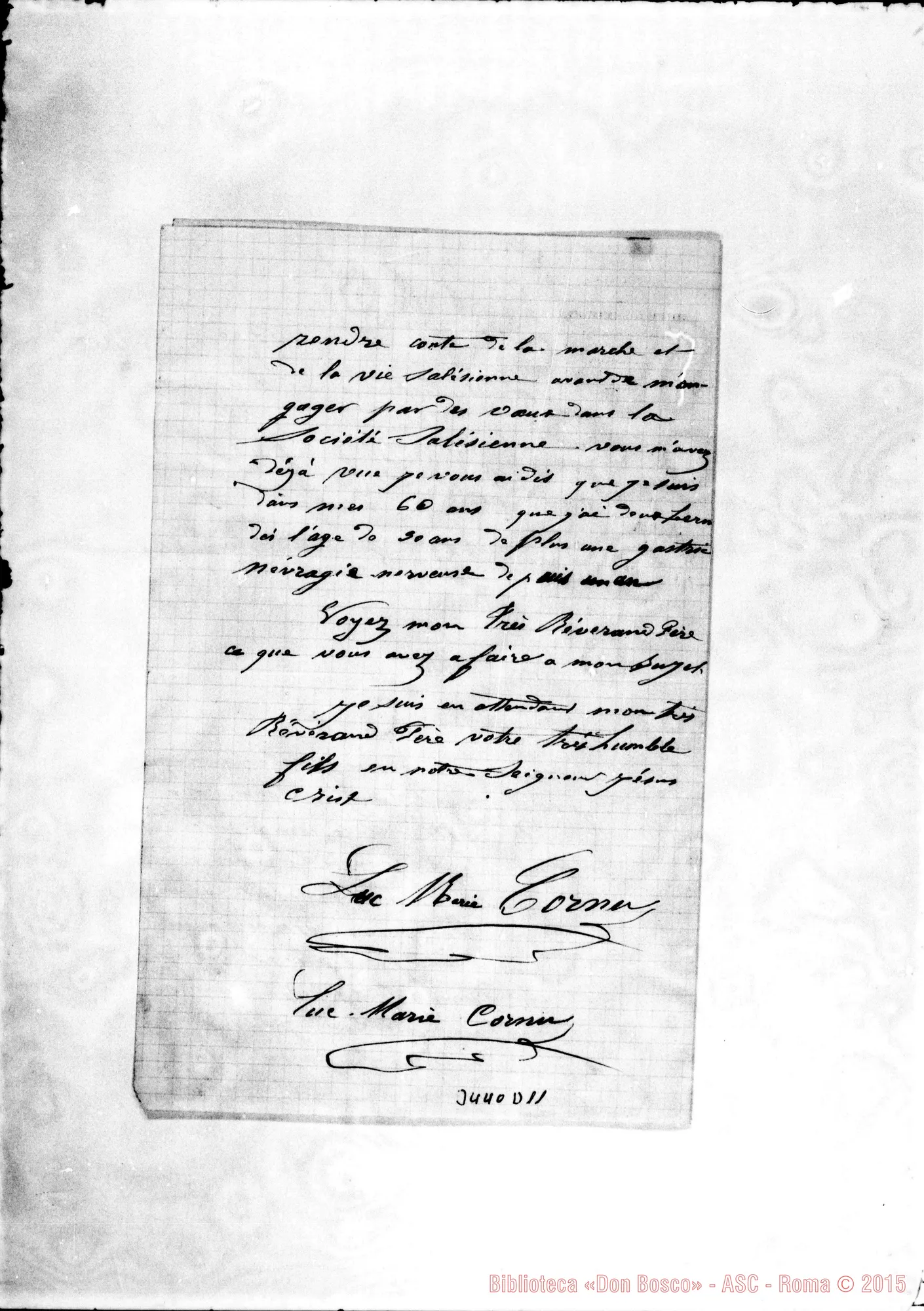 Fotogramma D 11 — Marie Corna-Révérend Père. St. Antoine, 29-05-1900