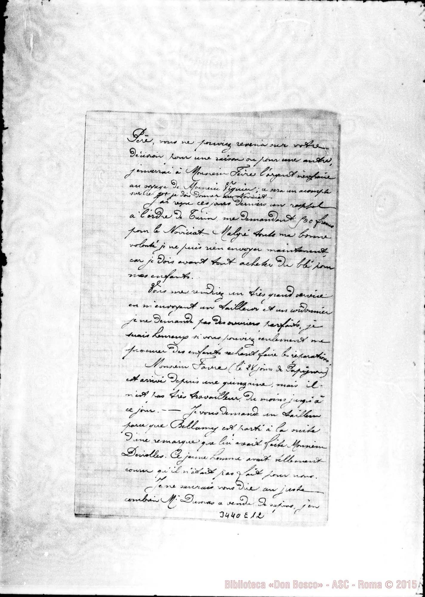 Fotogramma E 12 — Don Pierre Arturo-Aimé Père. St. Antoine, 5-07-1900