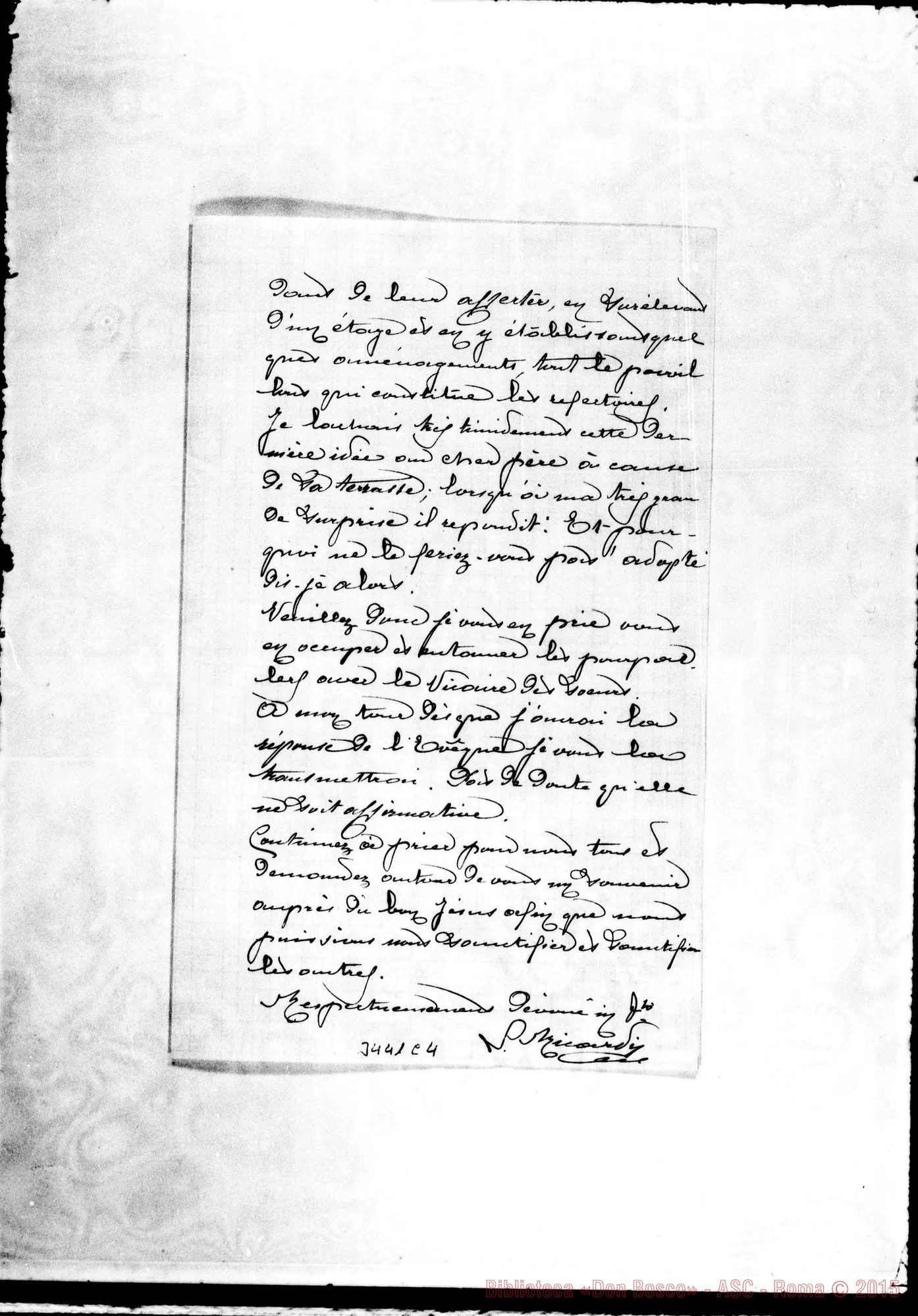 Fotogramma C 4 — Don Luigi Riccardi-Monsieur le Supérieur. St. Genis, 27-10-1900