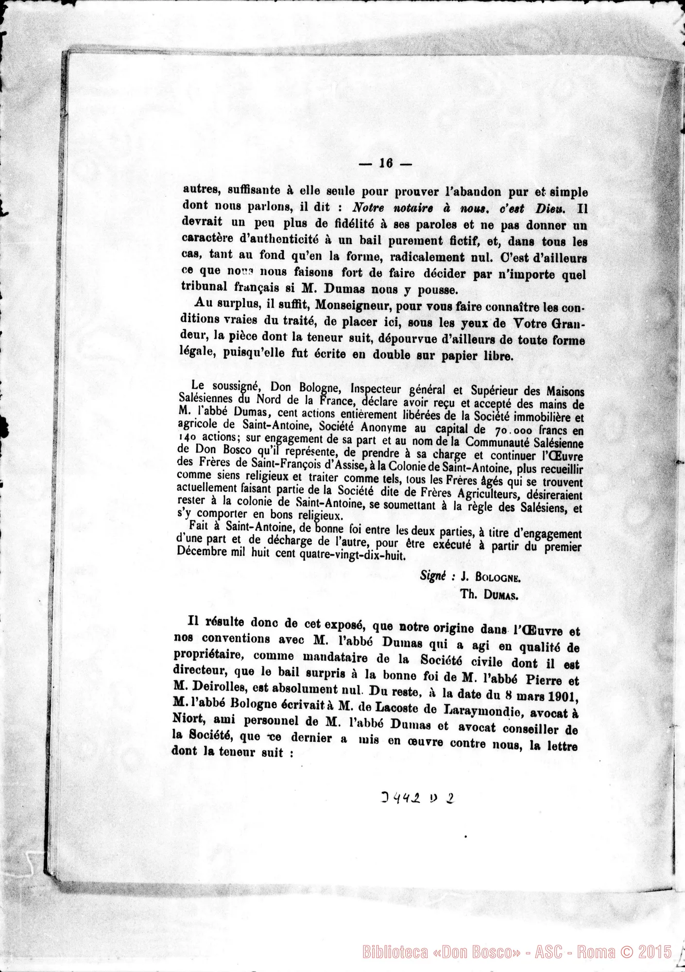 Fotogramma D 2 — Convenzione: estratto