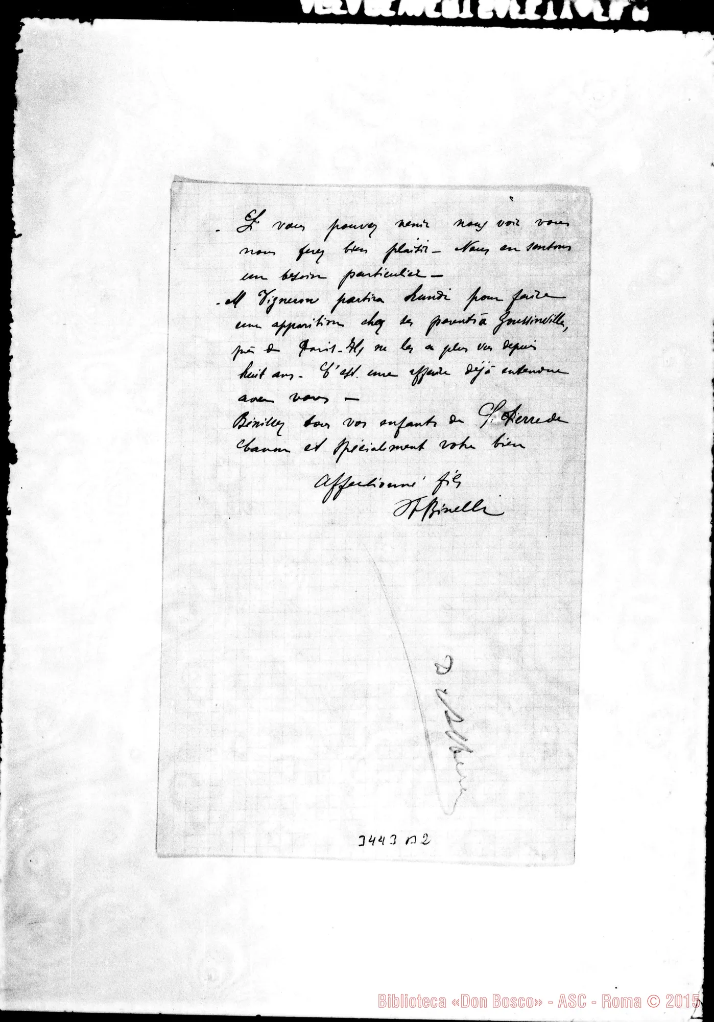 Fotogramma B 2 — Don Franc. Binelli-Vénéré Supérieur. St. Pierre du Canon, 6-07-1898