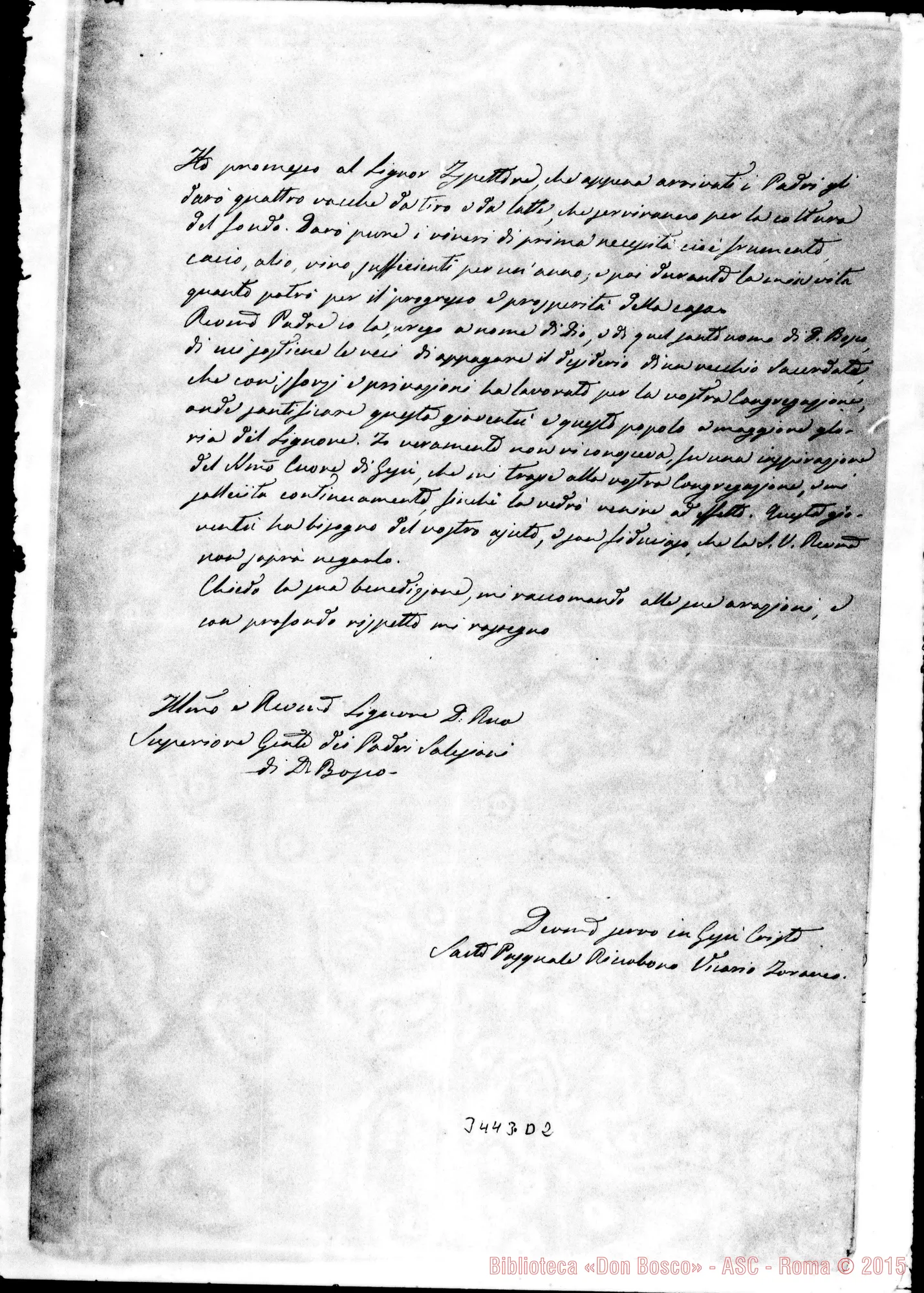 Fotogramma D 2 — Don Pasquale Riccobono, vie.-Don Rua, il 24-04-1901