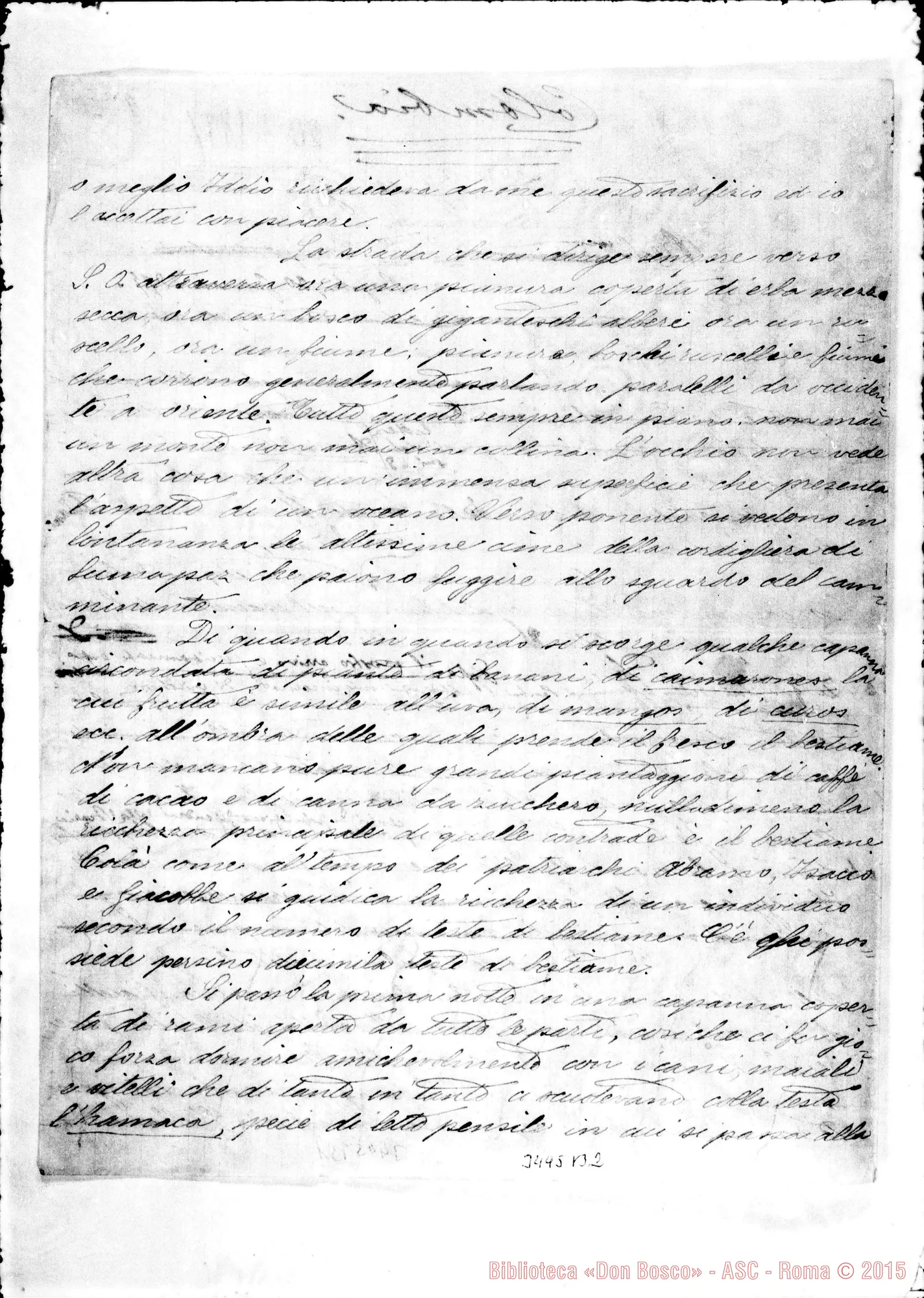 Fotogramma B 2 — San Martino: Don Briata Ernesto-Don Rua. Bogotá, 30-01-1897