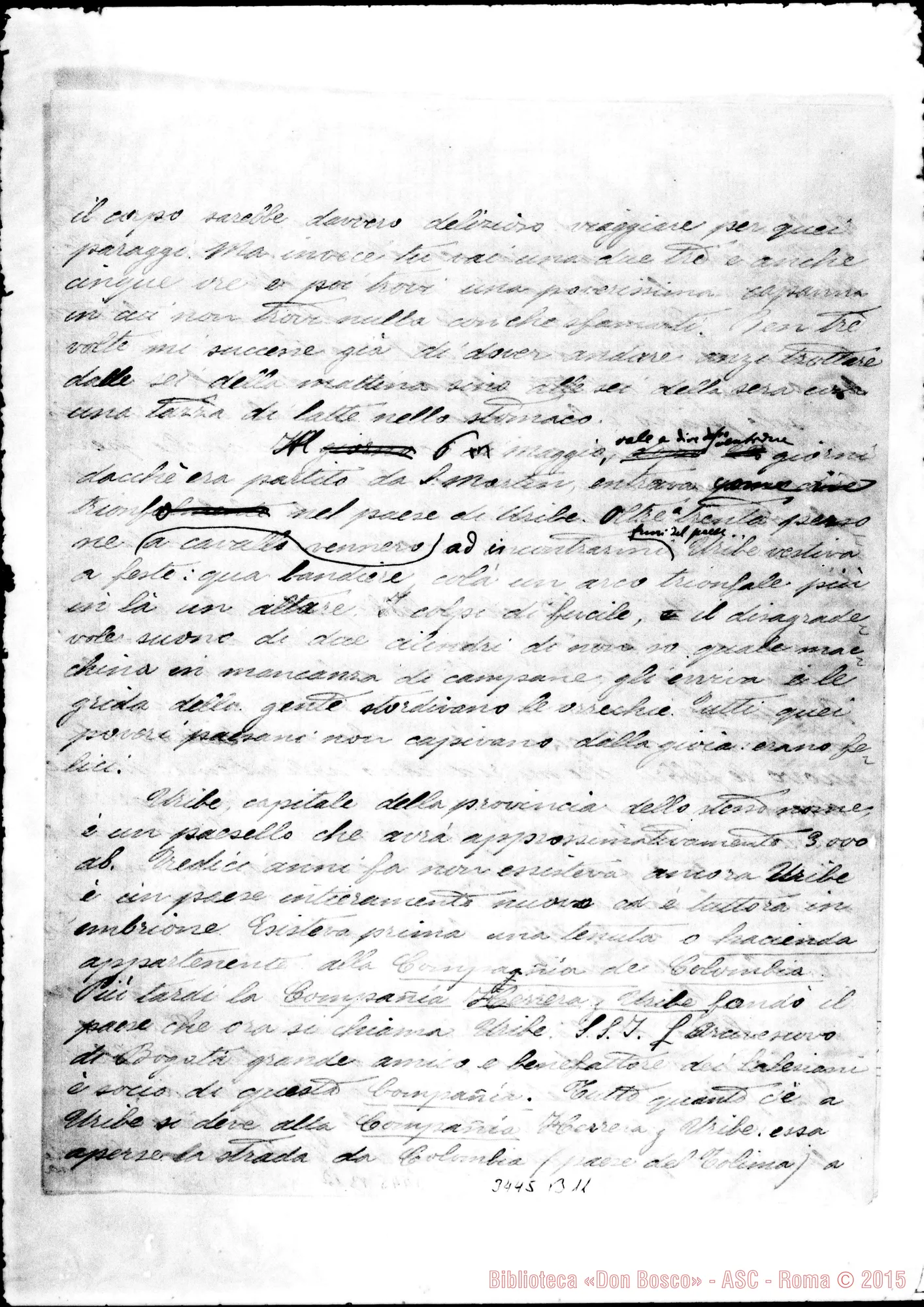Fotogramma B 11 — San Martino: Don Briata Ernesto-Don Rua. Bogotá, 30-01-1897