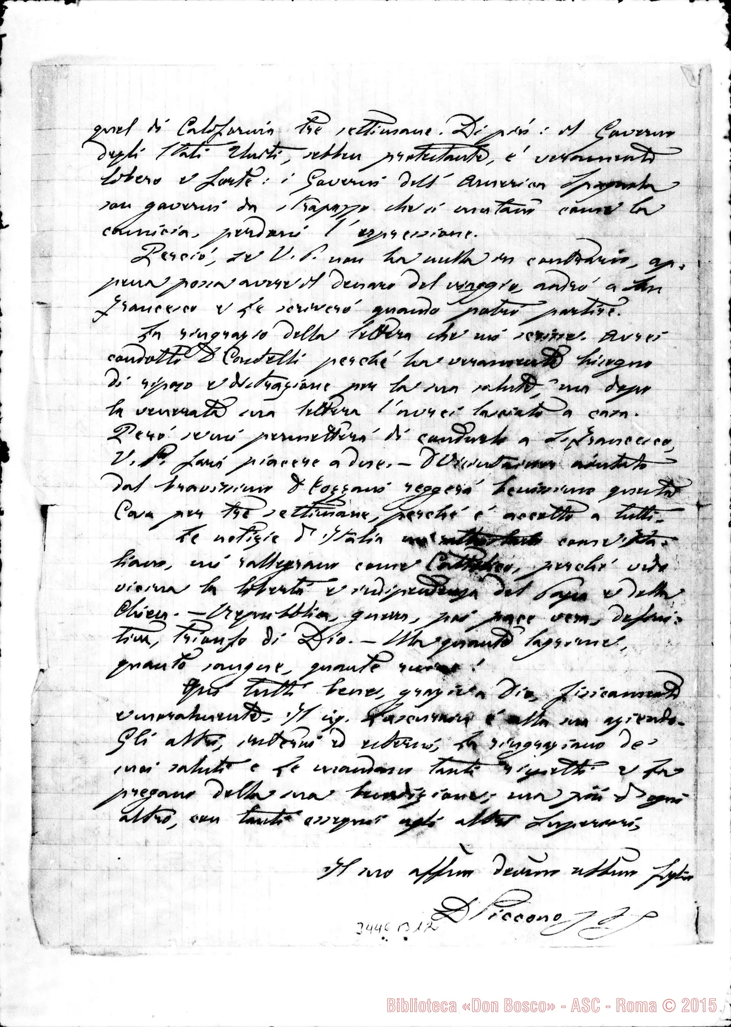 Fotogramma B 12 — Don Piccono-Don Rua. México, 10-03-1896