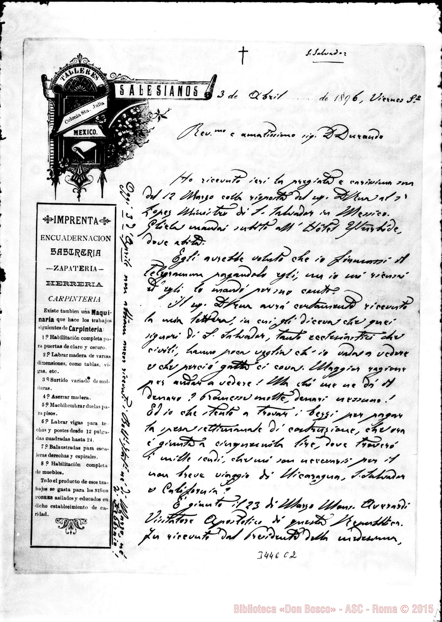 Fotogramma C 2 — Don Piccono-Don Durando. México, 3-04-1896