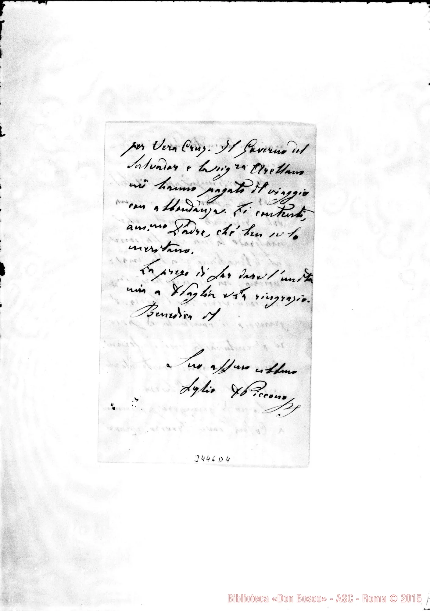 Fotogramma D 4 — Don Piccono-Don Rua. Colón, 2-11-1896