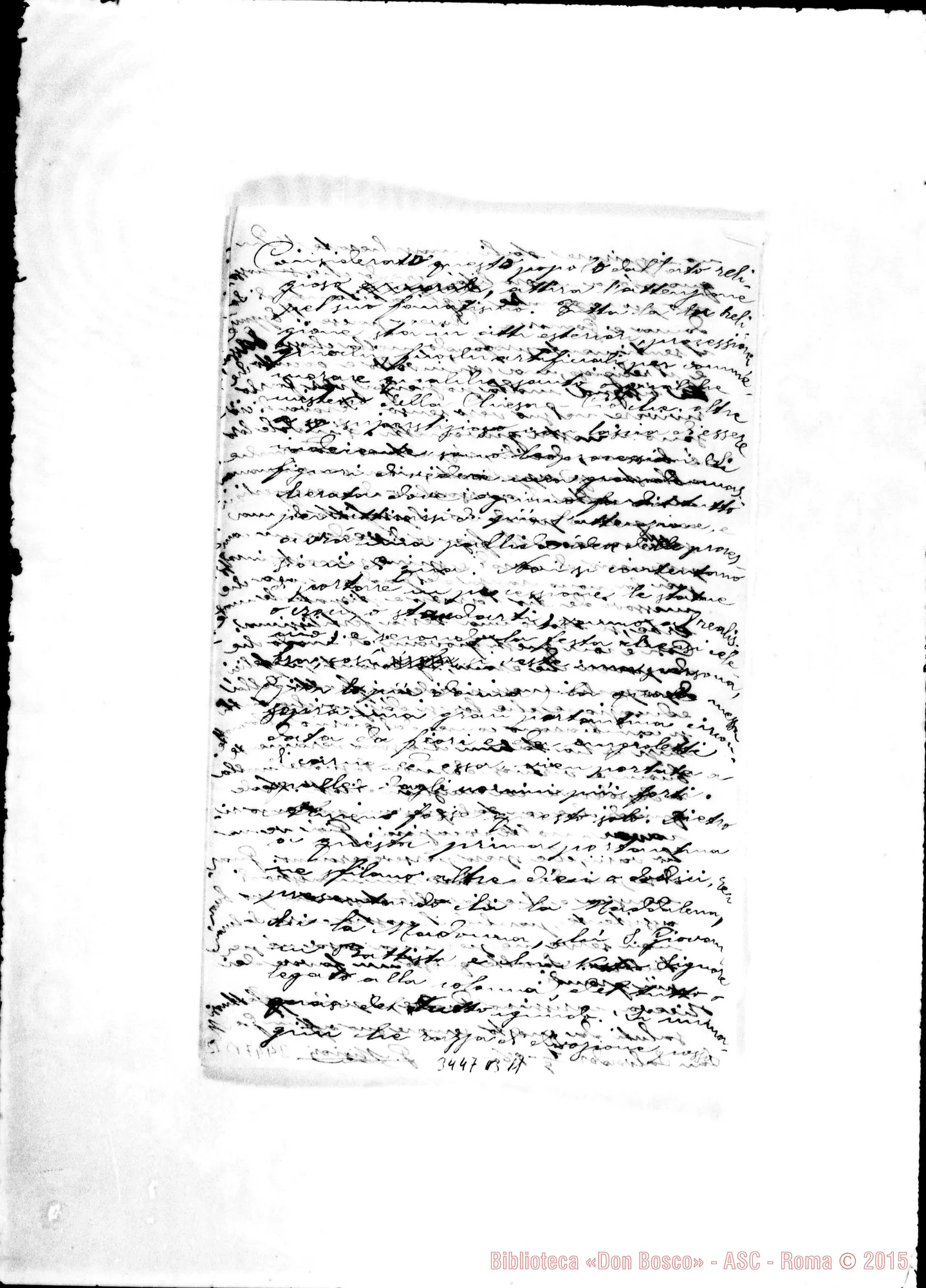 Fotogramma B 11 — Don Giuseppe Misieri-Rev.do Padre. S. Salvador, 1-09-1898