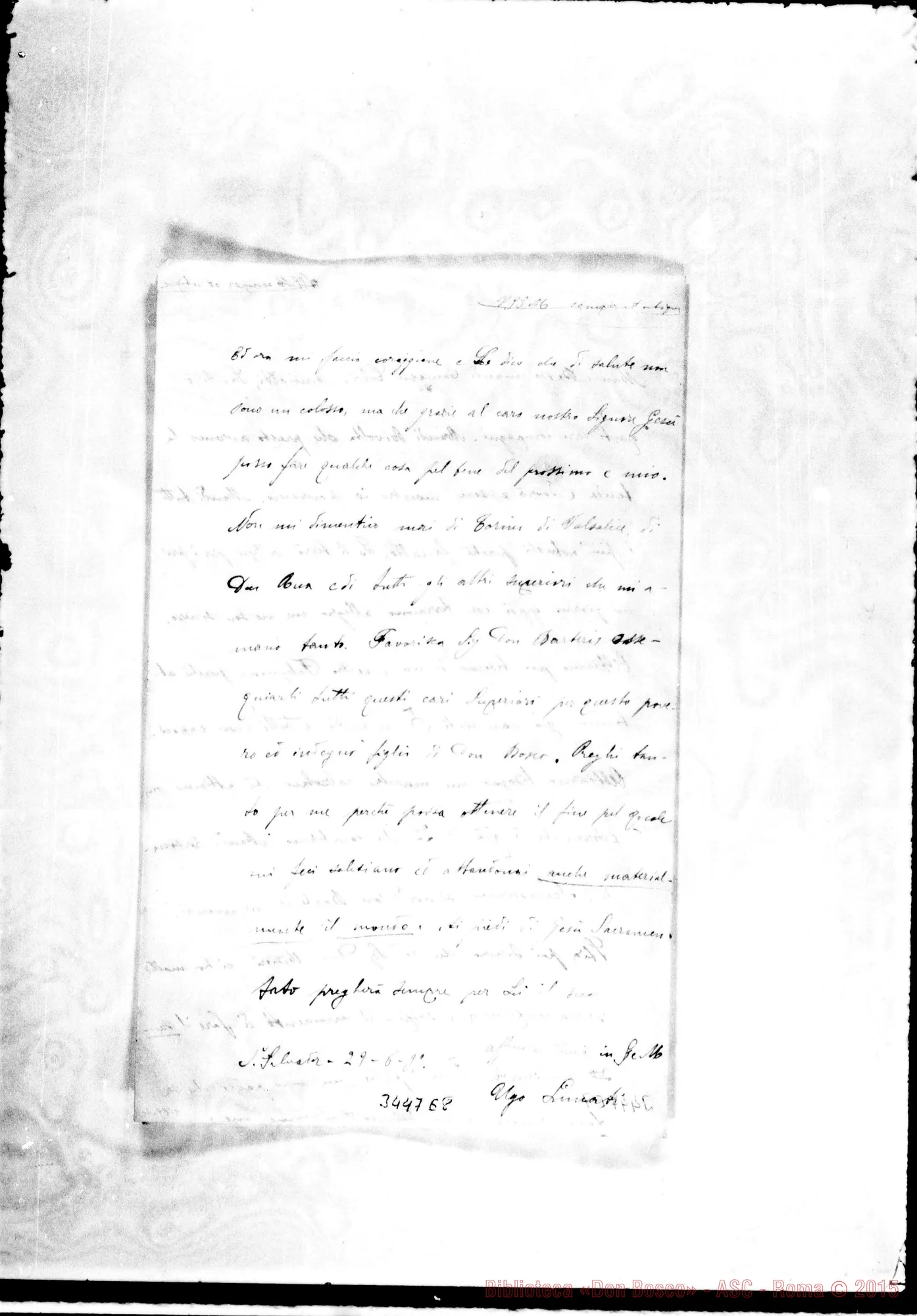 Fotogramma E 8 — Ch. Ugo Lunati-Don Barberis. S. Salvador, 29-06-1899