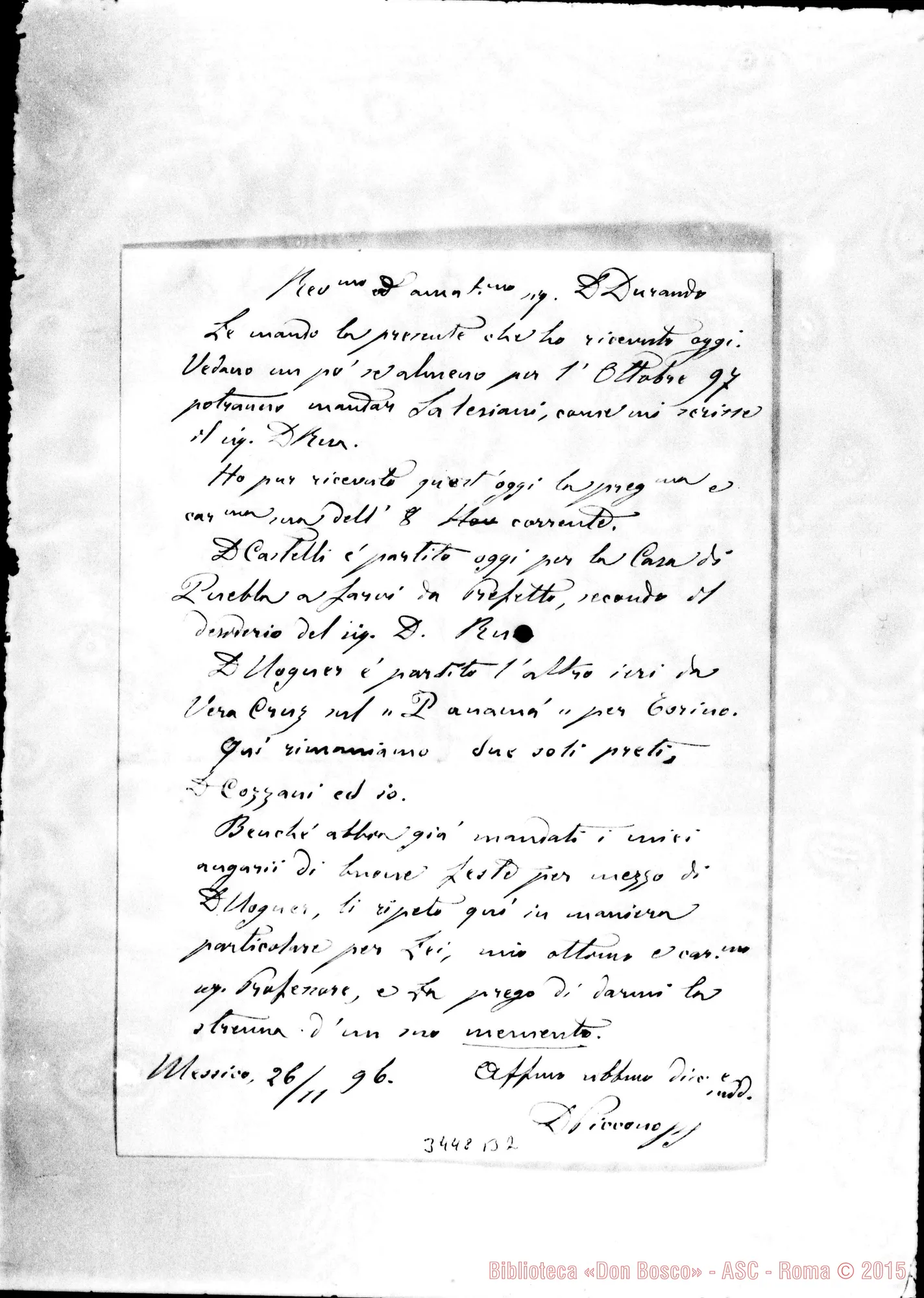 Fotogramma B 2 — Antonio Adolfo Pérez, vesc.-Don Piccono E Piccono-Durando. Nov. 1896