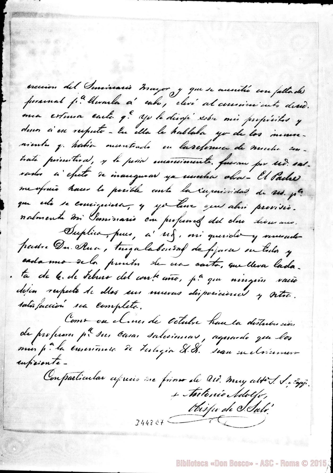 Fotogramma E 7 — Mons. Pérez, vesc.-Don Rua. San Salvador, 9-08-1899