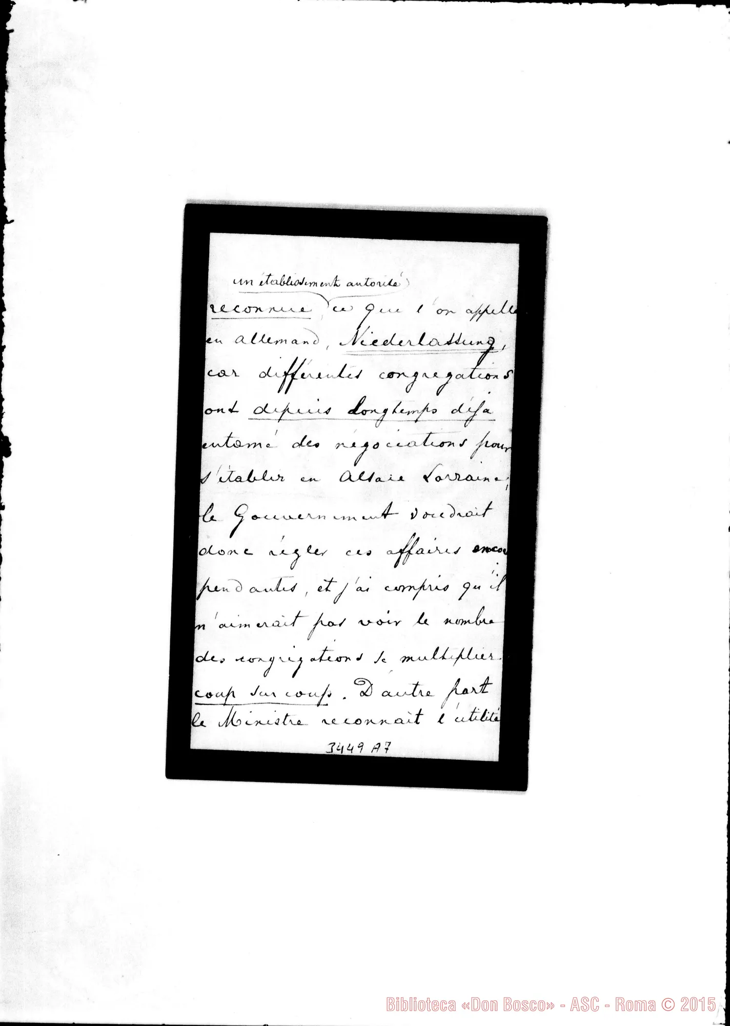 Fotogramma A 7 — Francesco Zorn, vesc. di Eritrea-Révérend Père, il 5-04-1903