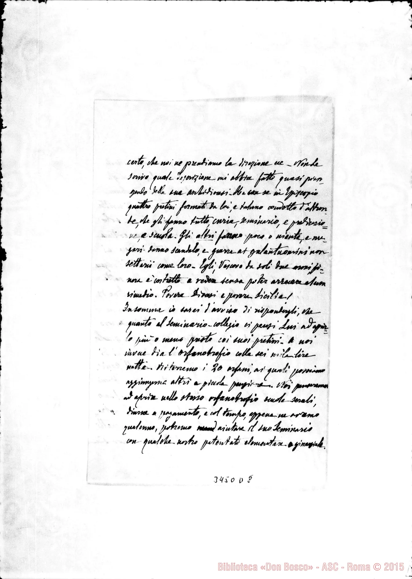 Fotogramma D 8 — Don Giuseppe Monateri-Don Durando. Catania, 9-03-1899