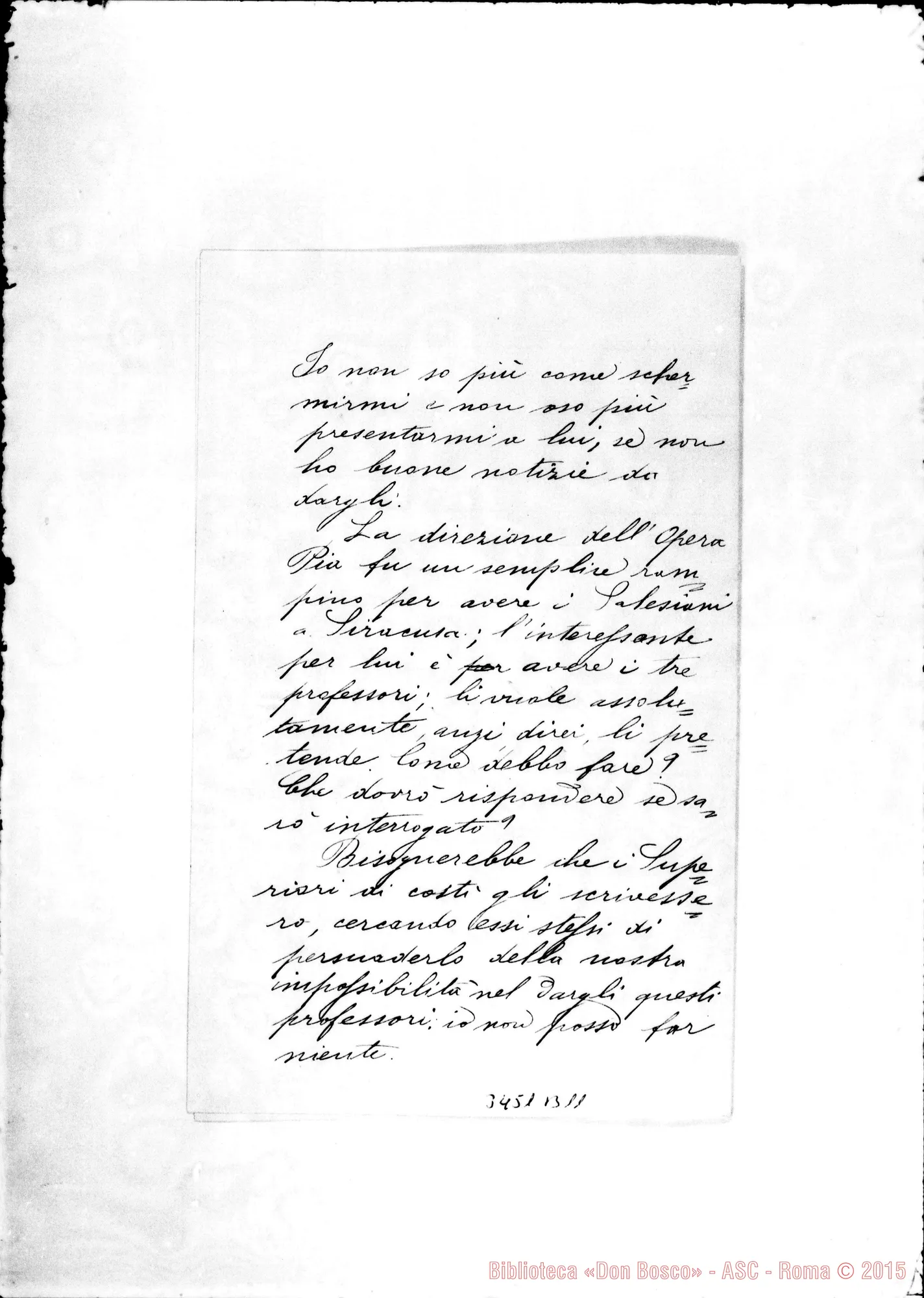 Fotogramma B 11 — Don Napione Paolo-Don Rua. Siracusa, 2-10-1901
