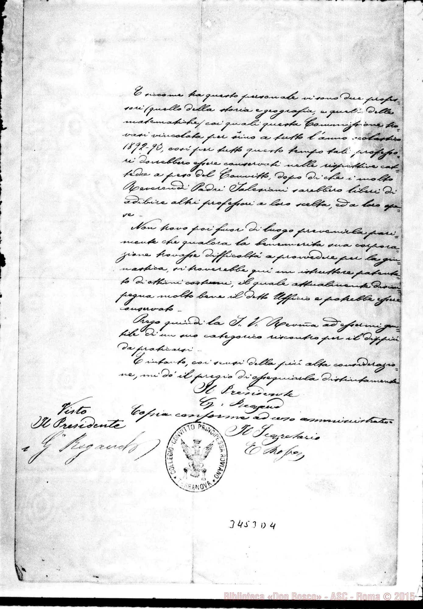 Fotogramma D 4 — Commissione del Liceo Pignatelli-Don Guidazio, il 27-02-1891