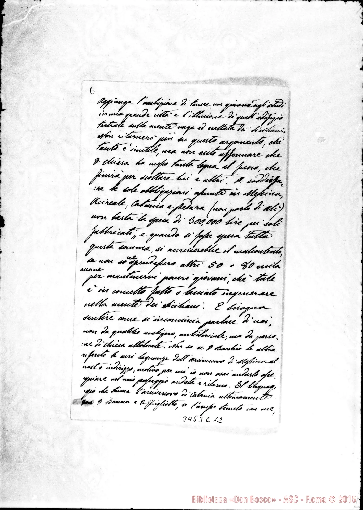 Fotogramma E 12 — Don Guidazio-Don Rua. Randazzo, 12-10-1892 Autogr. Rua