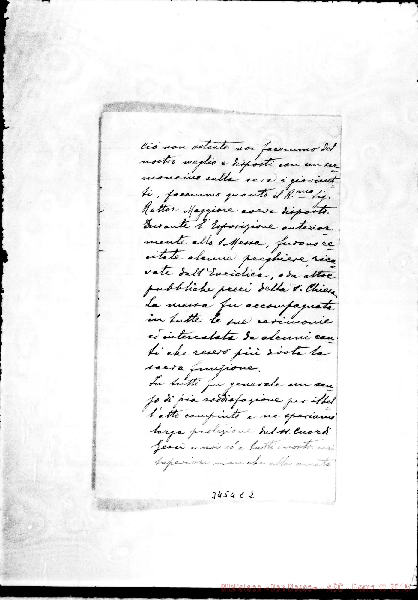 Fotogramma E 2 — Don Domenico Ercolini-Don Rua. Terranova, gennaio 1901
