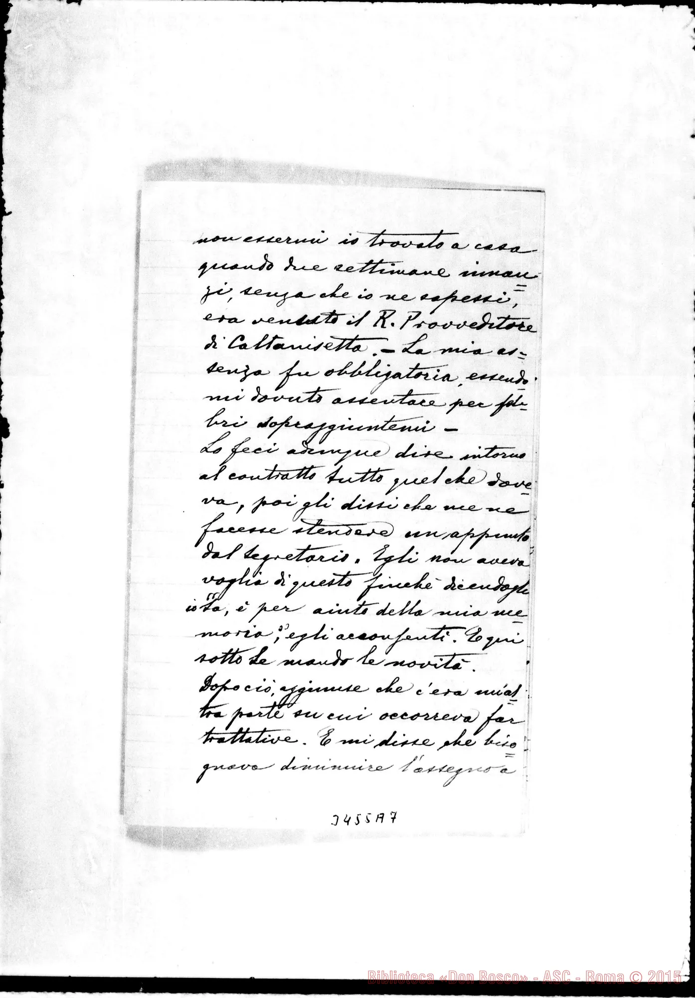 Fotogramma A 7 — Don Domenico Ercolini-Don Durando. Terranova, 28-06-1901