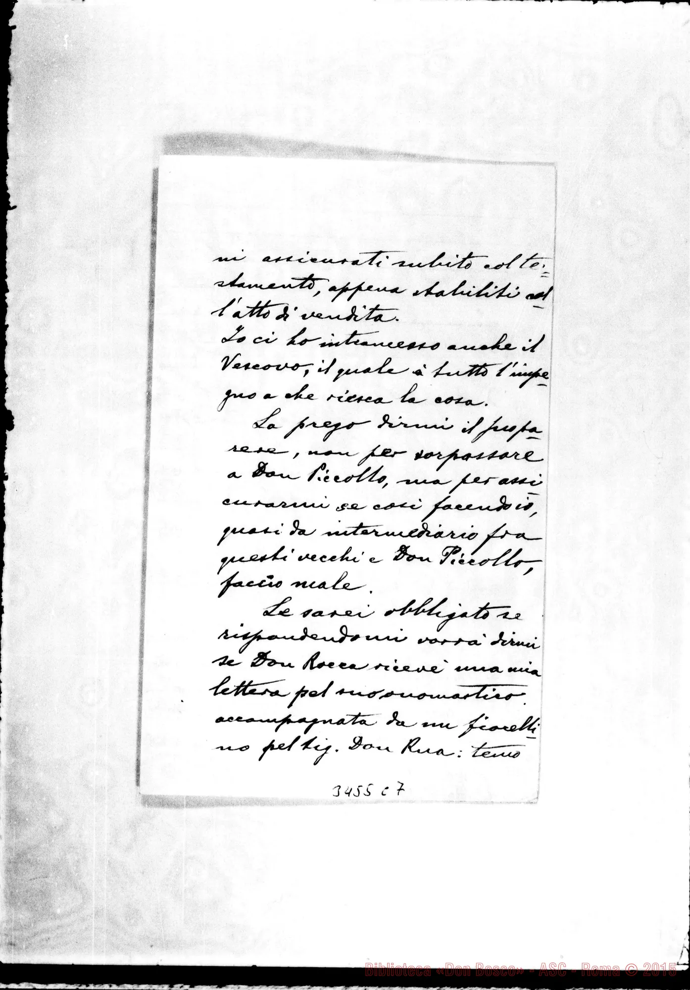 Fotogramma C 7 — Don Domenico Ercolini-Don Durando. Terranova, 17-07-1902