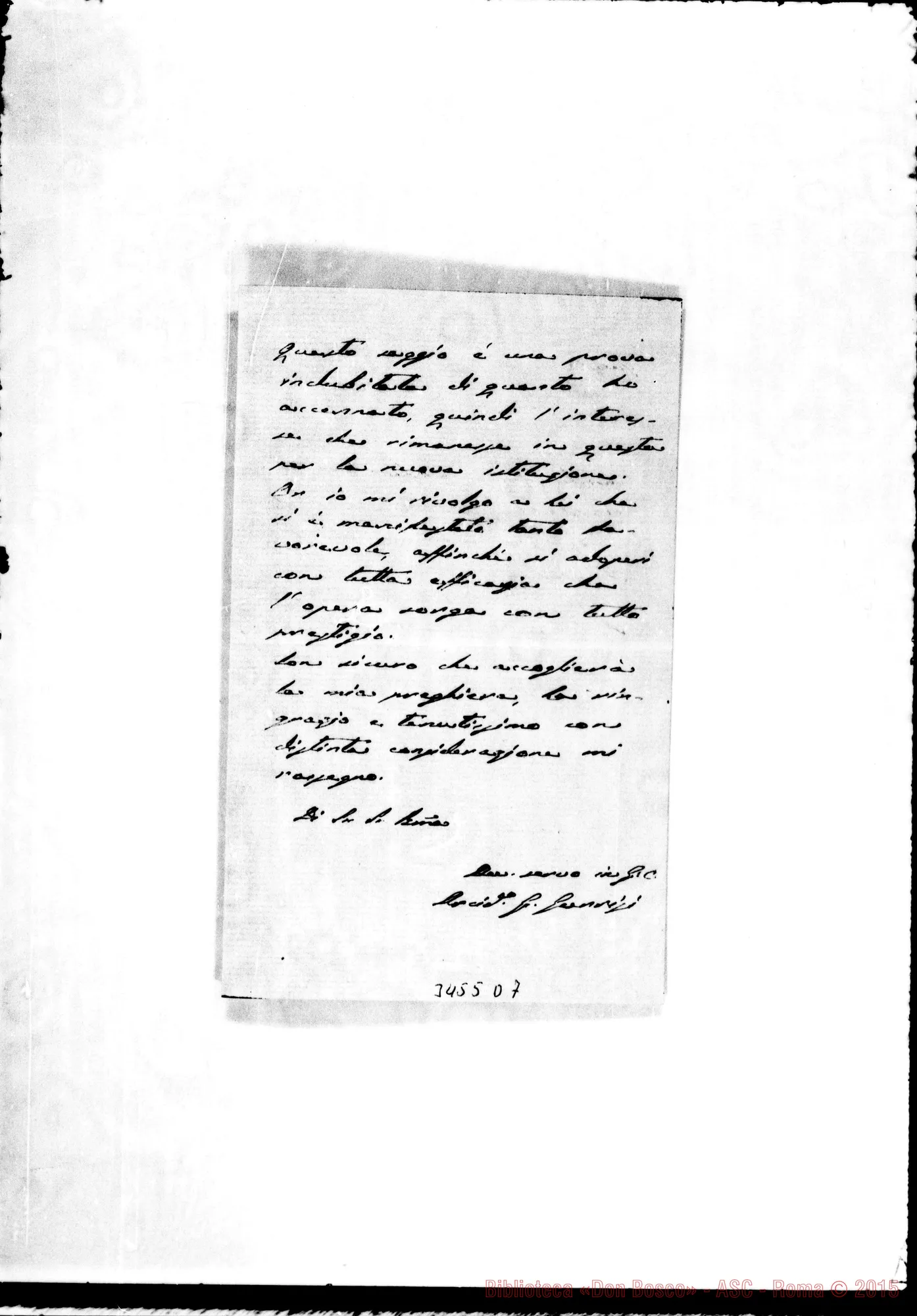 Fotogramma D 7 — Don Gurrisi-Rev.mo Sig. Terranova, 19-08-1902
