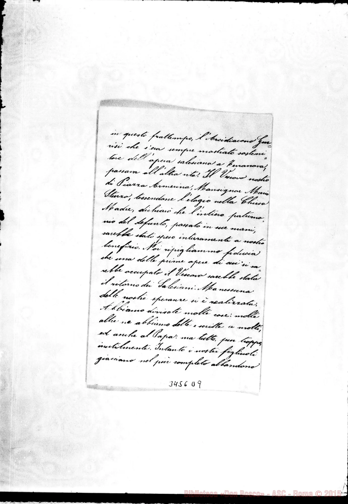 Fotogramma D 9 — Commissione-Rev.mo Padre. Terranova, 5-06-1910
