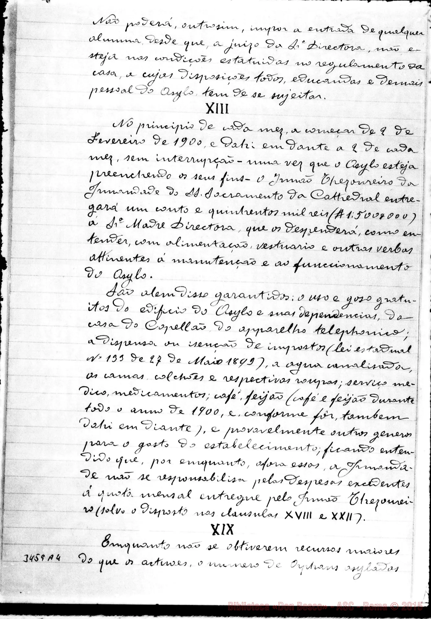 Fotogramma A 4 — Ypiranga: Contratto. Saô Paulo, 30-12-1899. Copia