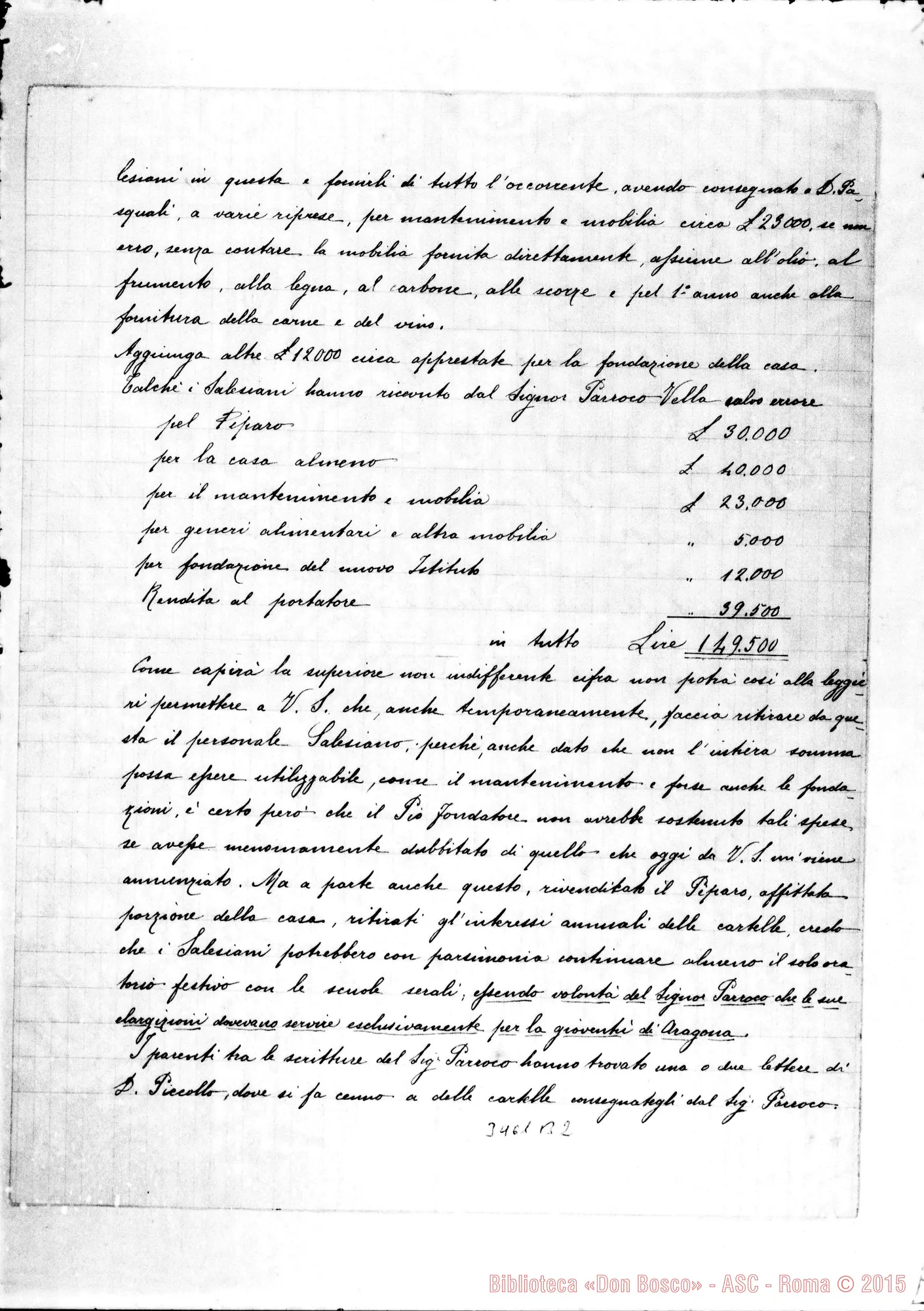 Fotogramma B 2 — Don Vincenzo Gandolfo-Don Rua. Aragona, 4-01-1907
