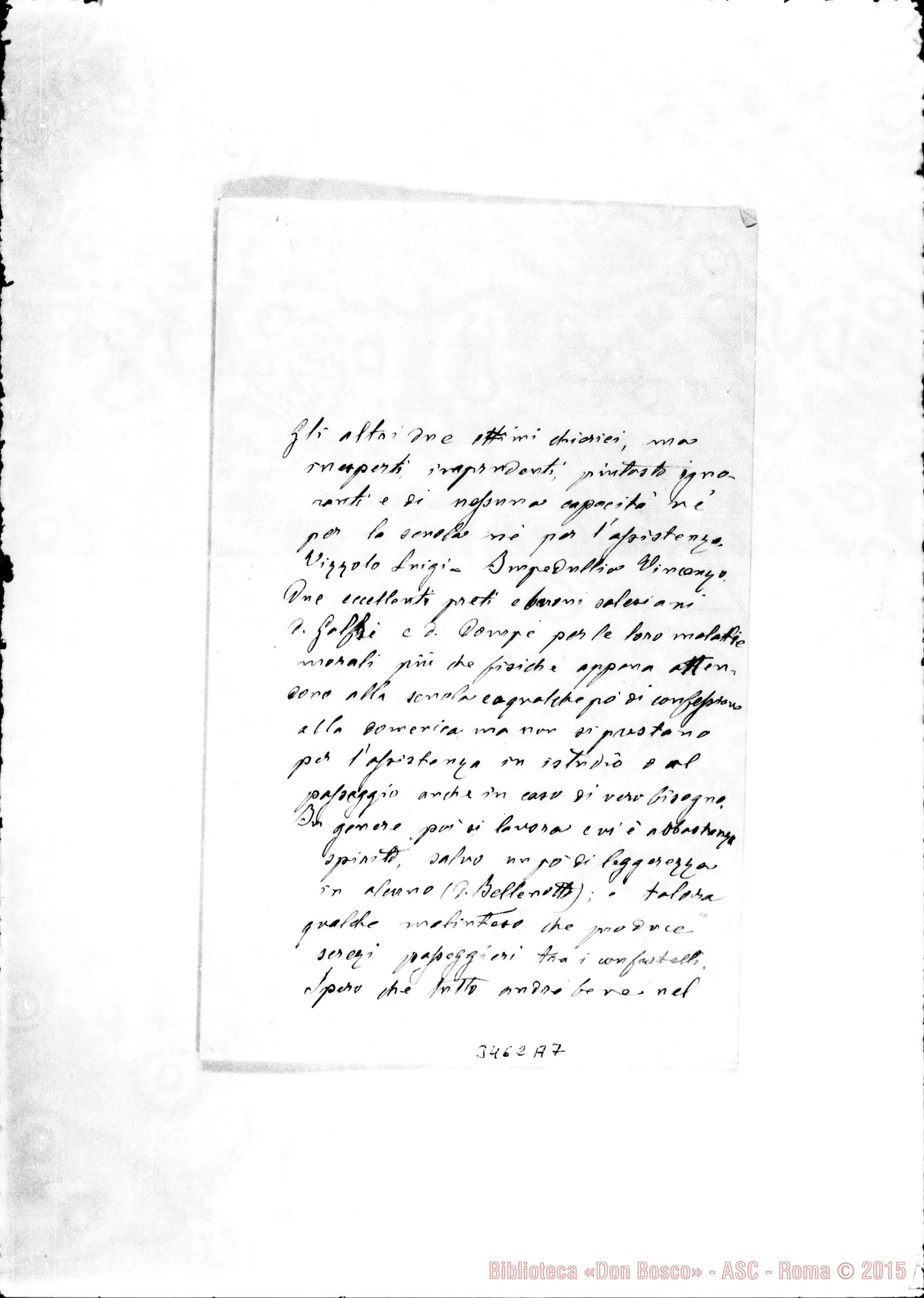 Fotogramma A 7 — Rossi Francesco-Don Albera. Bronte, 30-04-1896