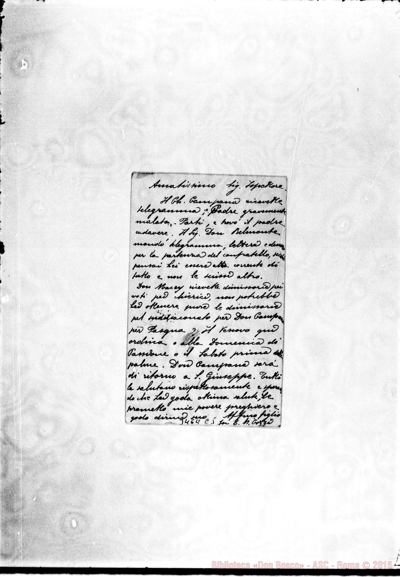 Fotogramma C 5 — Don Tozzi Enea-Ispettore, 1*8-03-1900