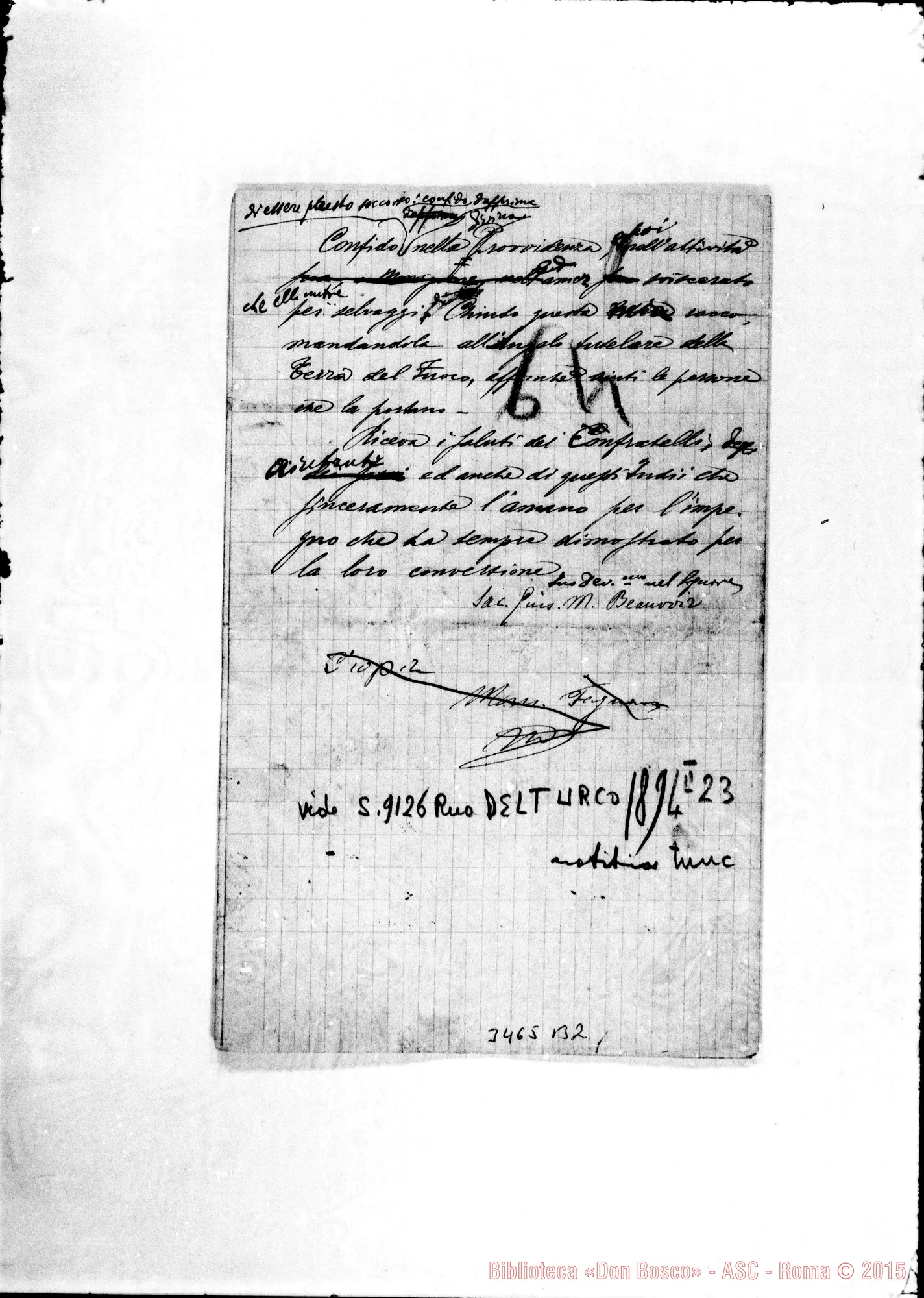 Fotogramma B 2 — Cabo Peña: Don Giuseppe M. Beauvoir: relazione