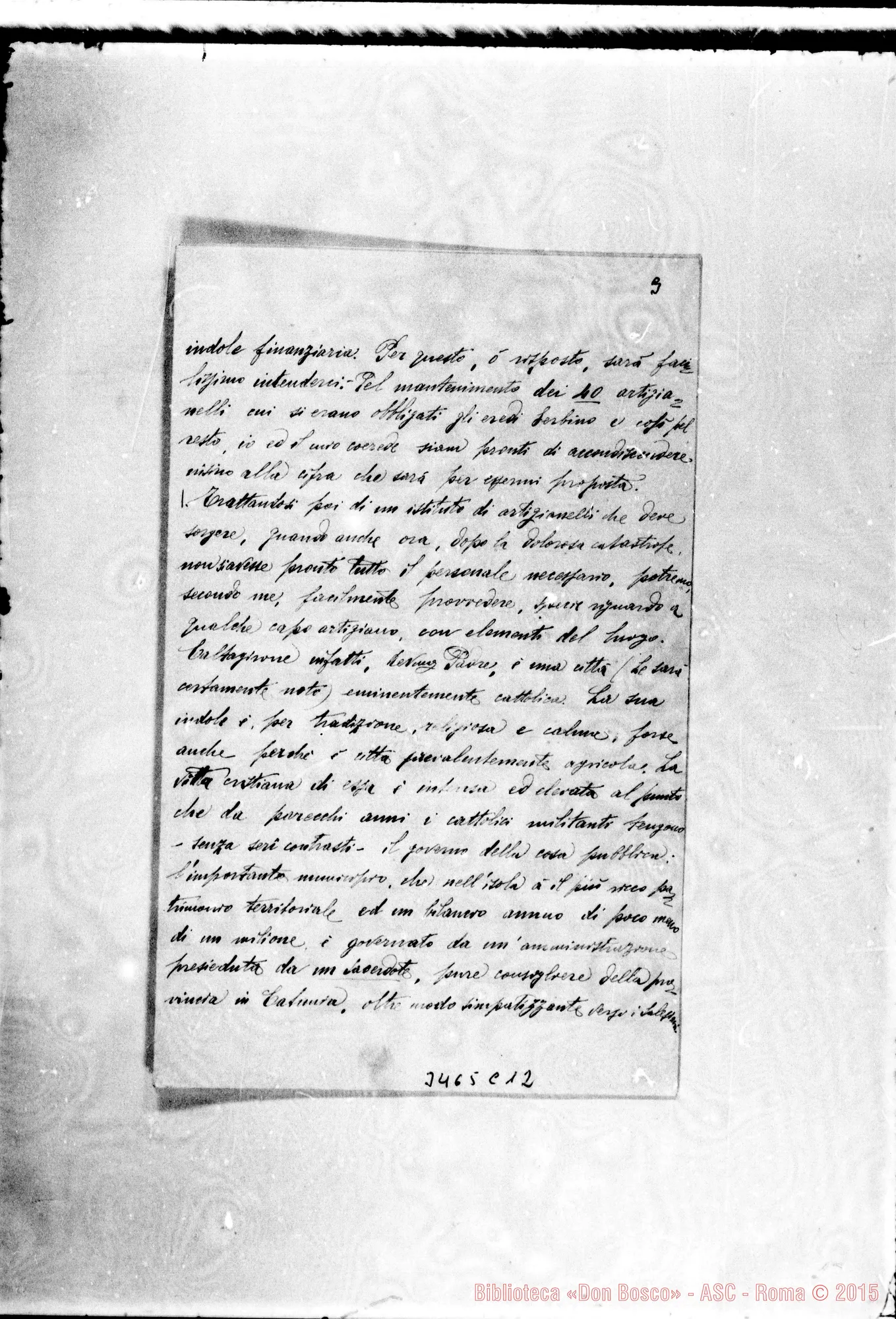 Fotogramma C 12 — Can. Giacomo Caristia-Don Rua. Caltagirone, 6-05-1909
