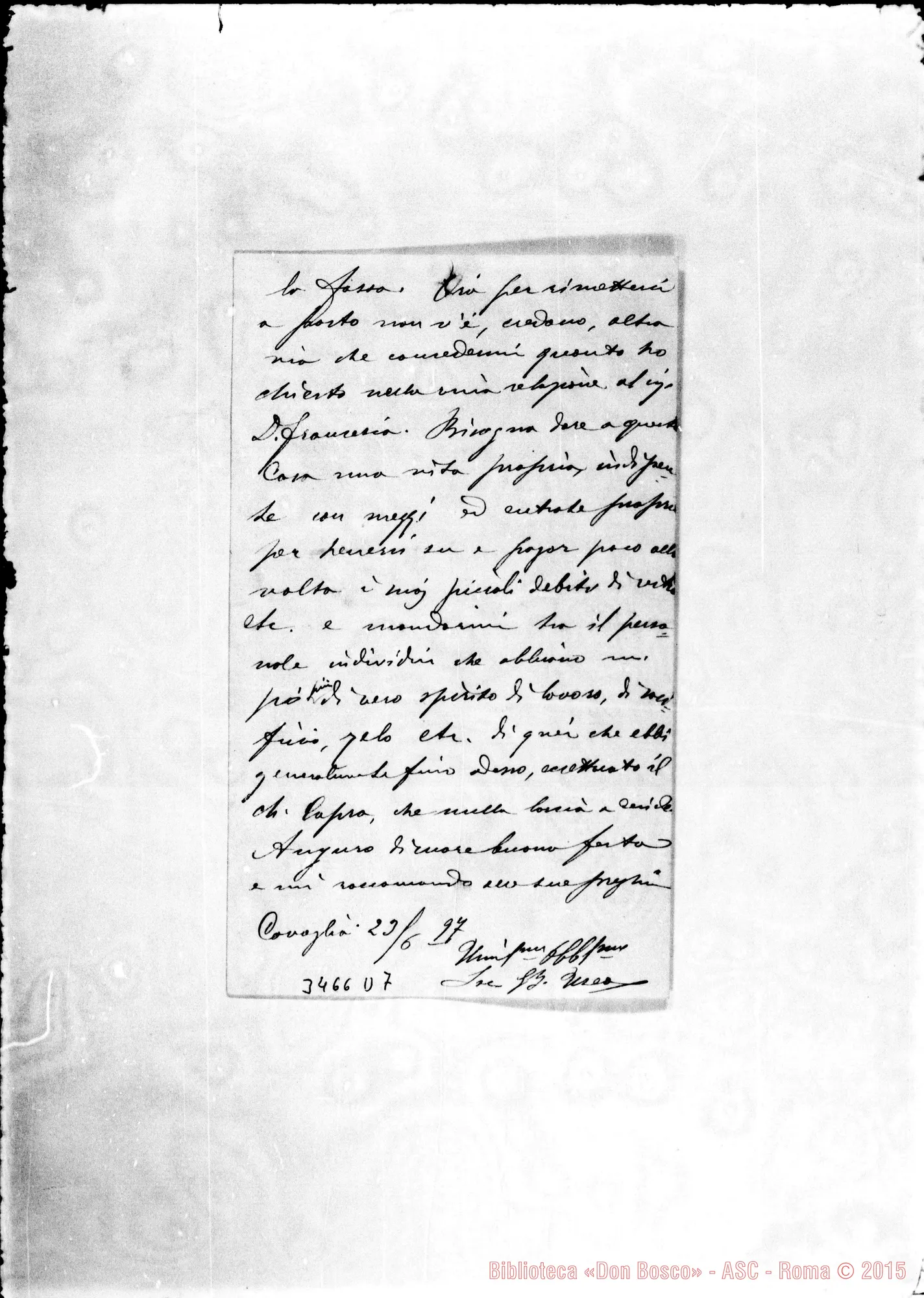 Fotogramma D 7 — Don Giov. Batt. Useo-Don Belmonte. Cavaglià, 23-06-1897