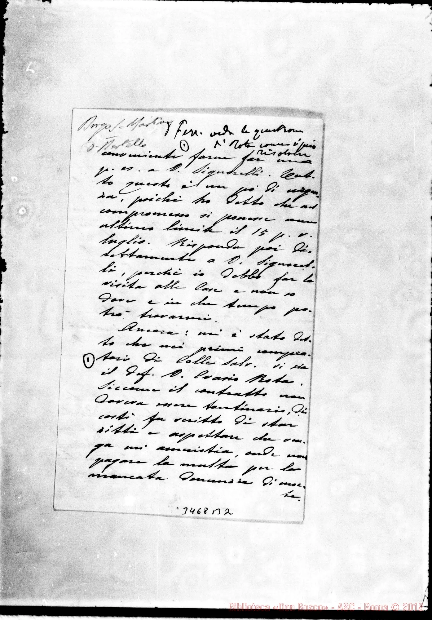 Fotogramma B 2 — Don Tommaso Laureri-Don Rinaldi. Livorno, 14-06-1910