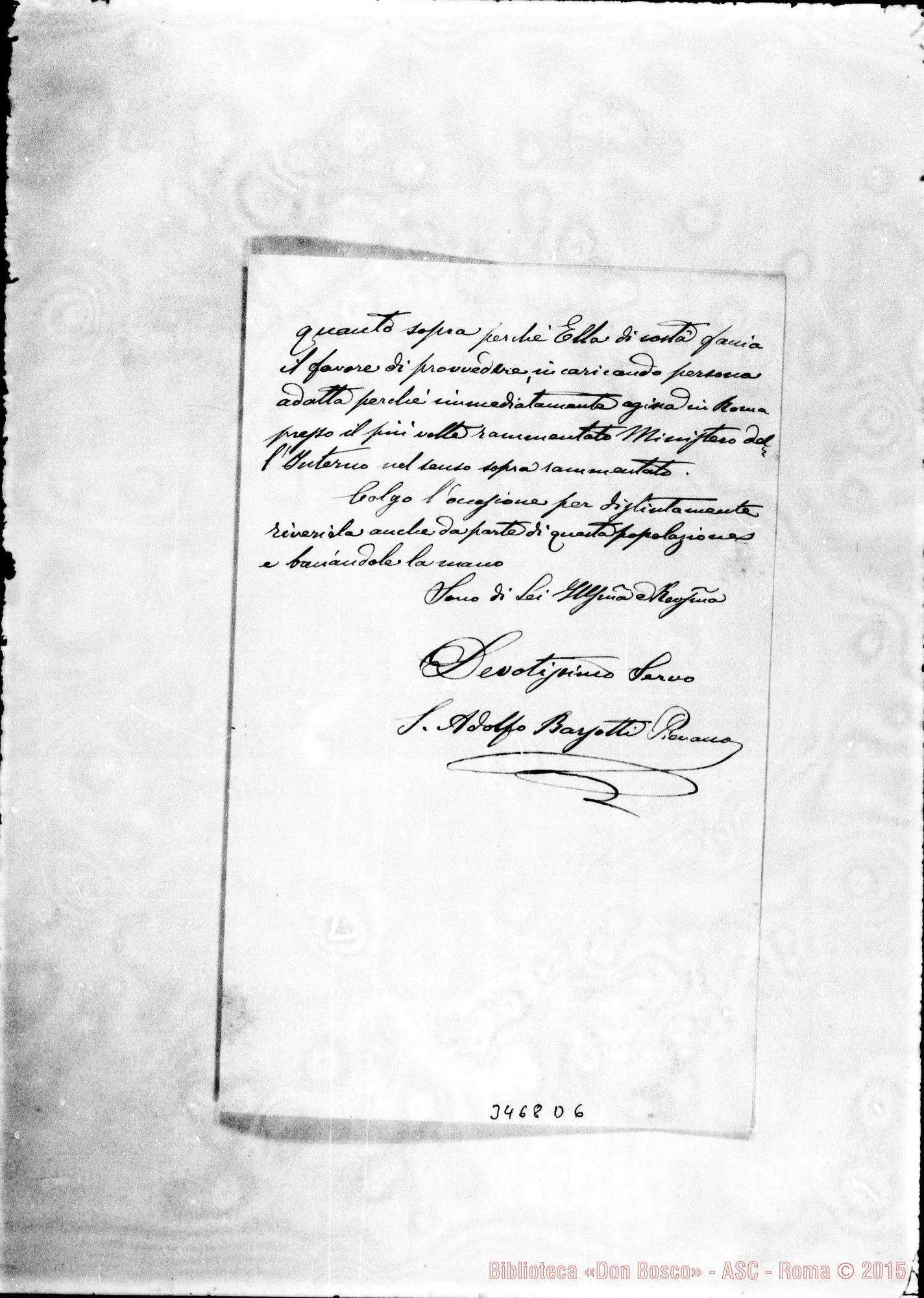 Fotogramma D 6 — Don Adolfo Barsotti-Don Rua. Collesalvetti, 2-04-1892