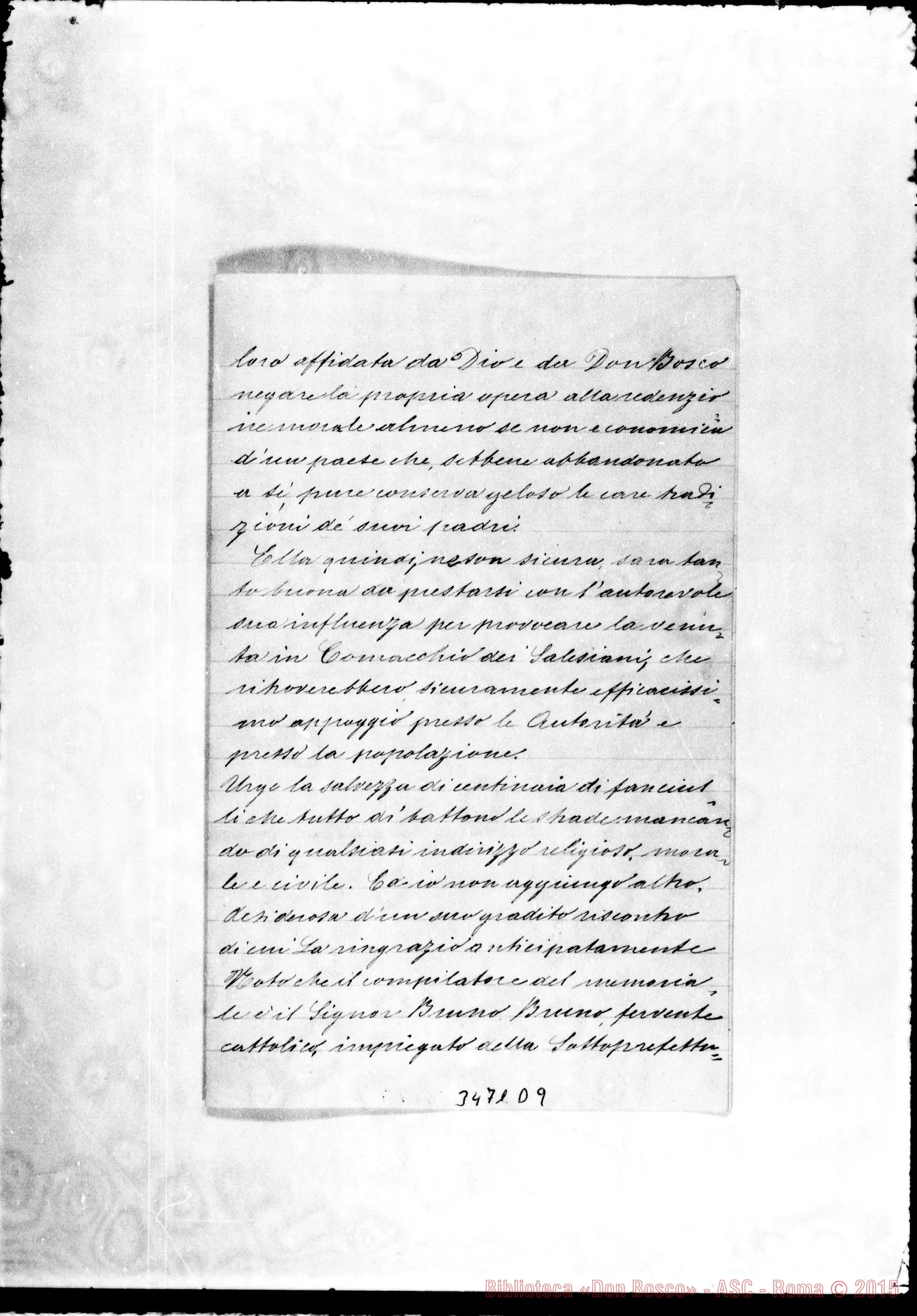 Fotogramma D 9 — Suor Paolina Seghetti-Rev.do sig. Comacchio, 31-10-1894