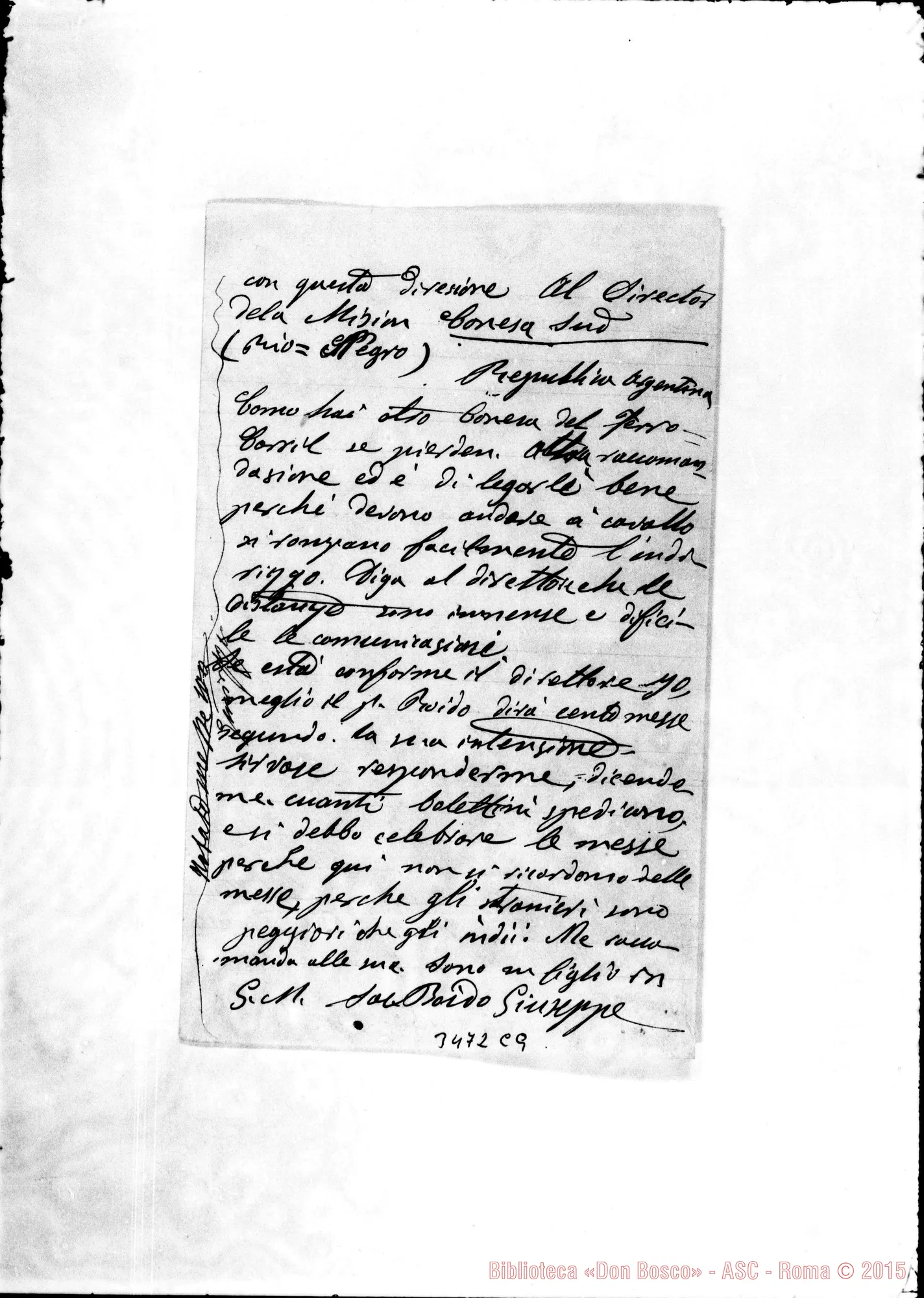 Fotogramma C 9 — Don Giuseppe Boido-Don Lazzero. Conesa Sud, 16-02-1897