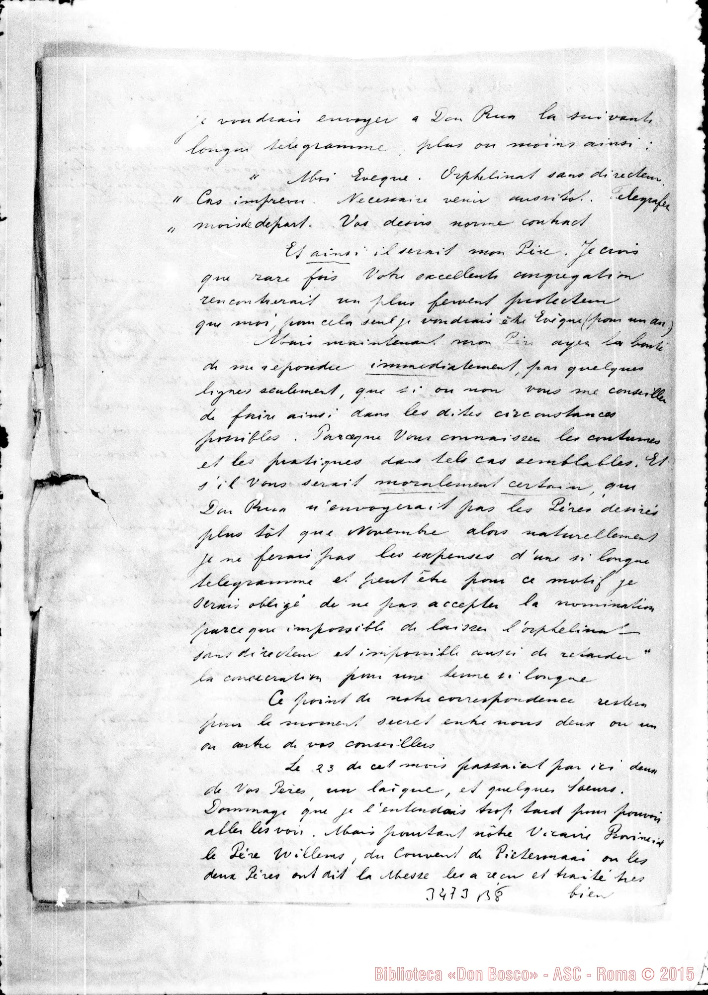 Fotogramma B 8 — A.H. Frie O.P.-Révérend Père. Curaçao, 29-12-1896 Autogr. Rua