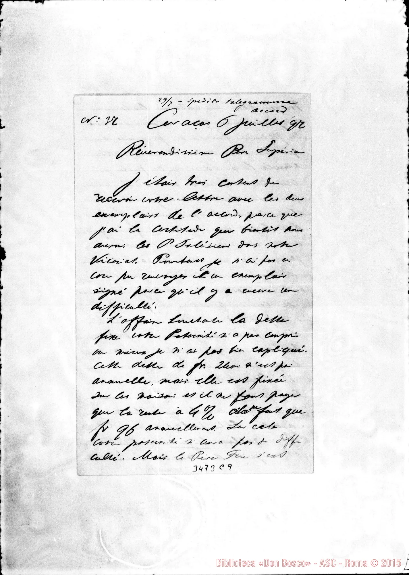 Fotogramma C 9 — Ambrogio van Baars, vesc.-Révérend Père. Curaçao, 6-07-1897