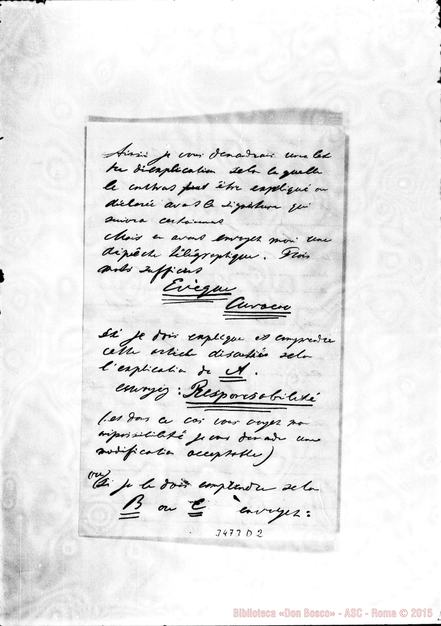 Fotogramma D 2 — Ambrogio van Baars, vesc.-Révérend Père. Curaçao, 6-07-1897