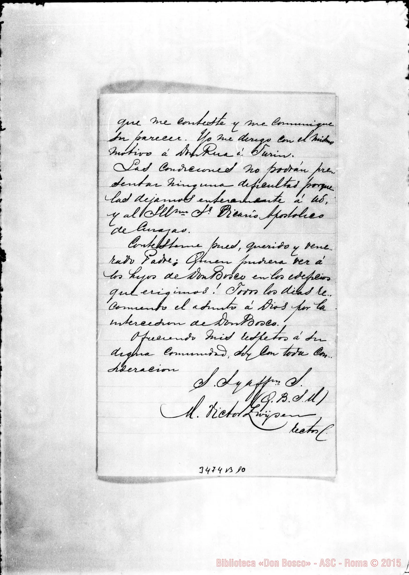 Fotogramma B 10 — Zwysen Victor-Rev.do Padre. Curaçao, 31-12-1898