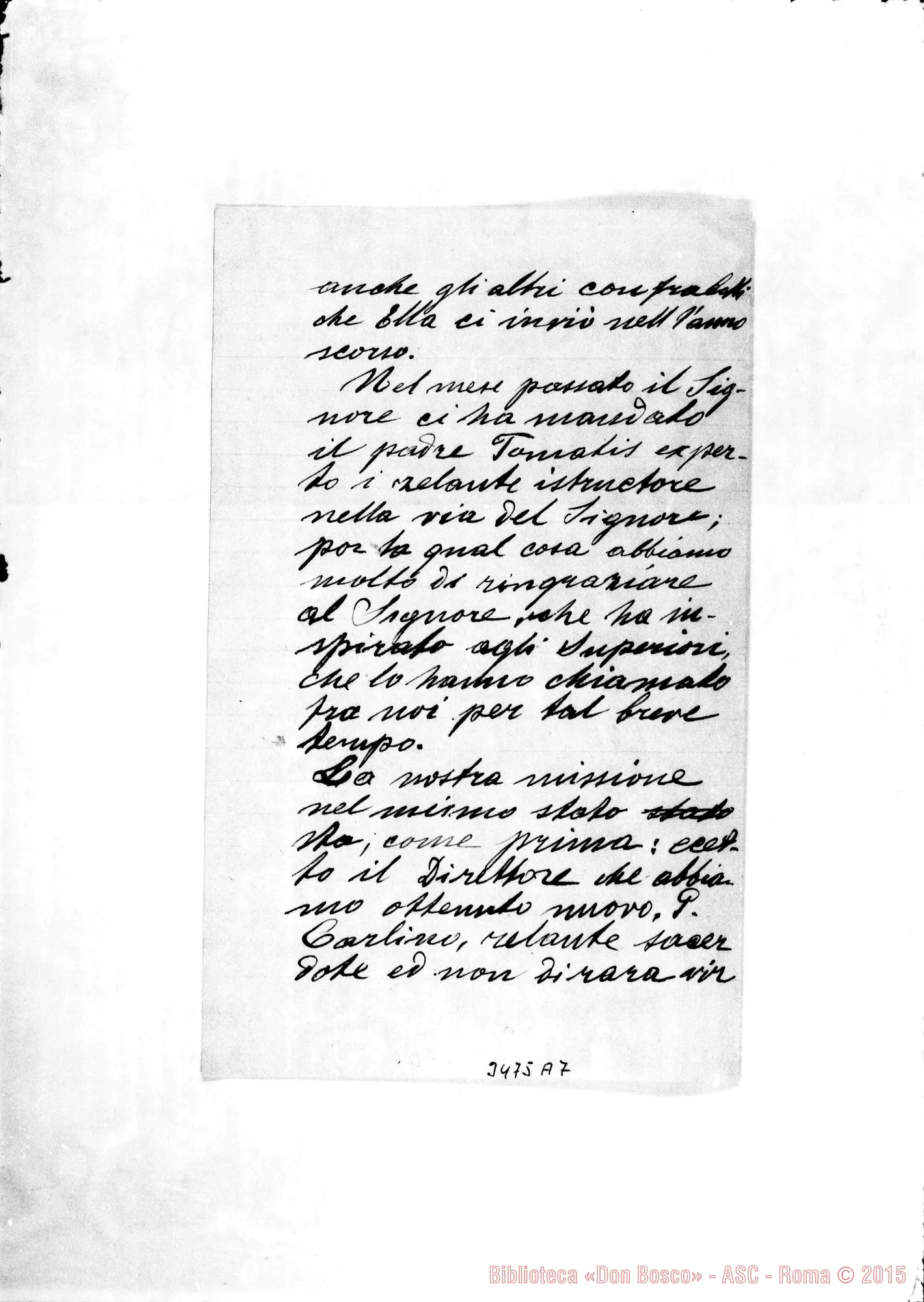 Fotogramma A 7 — Asvini Massimo-Rev.do Padre. Dawson, 20-02-1904